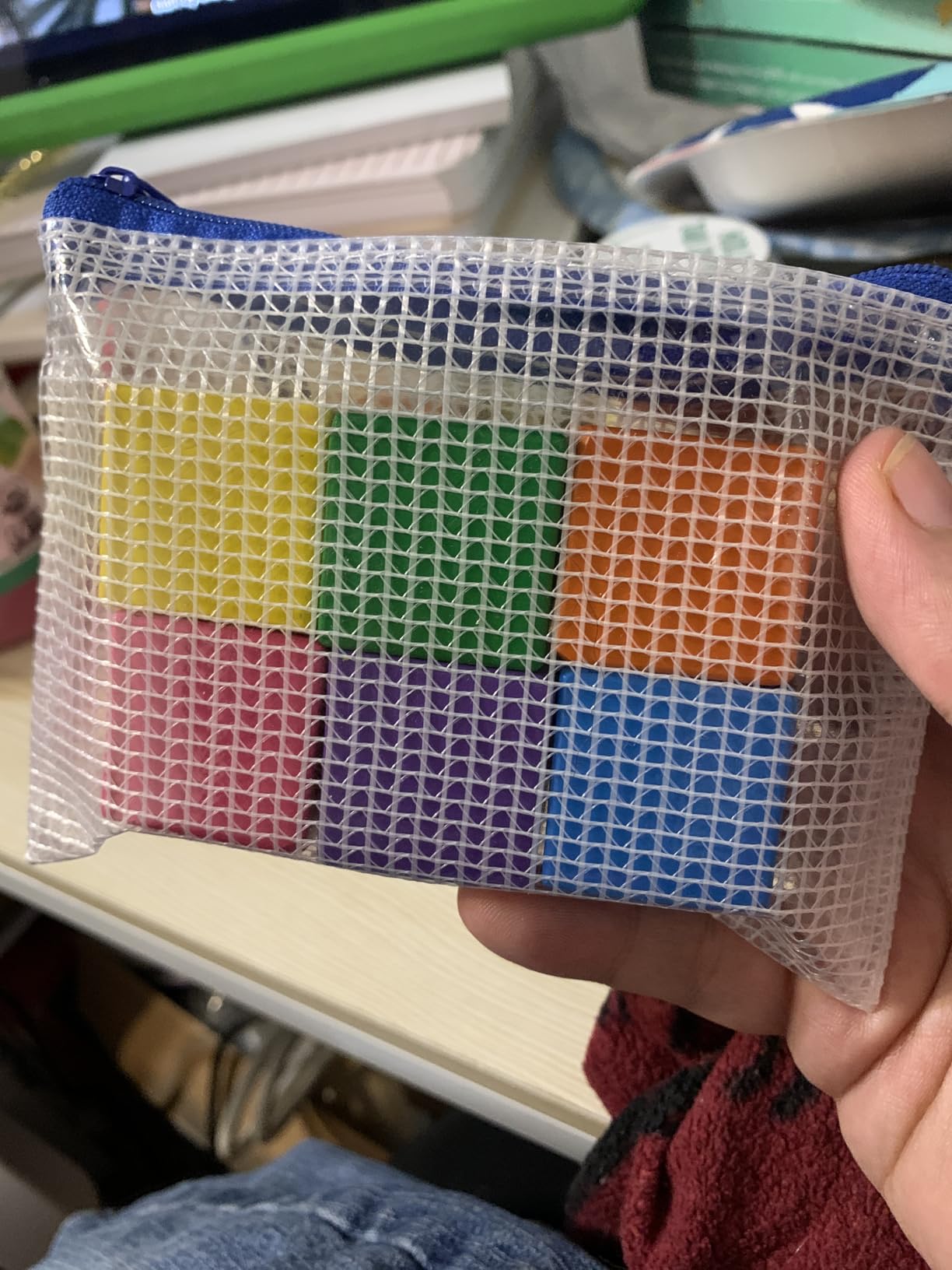 32pcs Mesh Zipper Pouch Bags, 8 Sizes, 8 Colors Zipper Pouches for Organizing, Board Game Storage, Travel, School Office customer photo 2