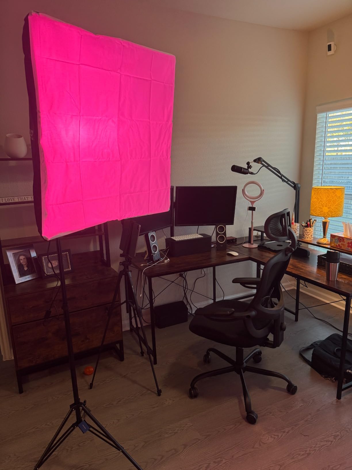 NEEWER 2 Pack 520W Equivalent RGB Softbox Lighting Kit with App Control & 9 Effects, 26W LED Bulbs CRI93+ TLCI98+, E26 Porcelain Sockets, 24