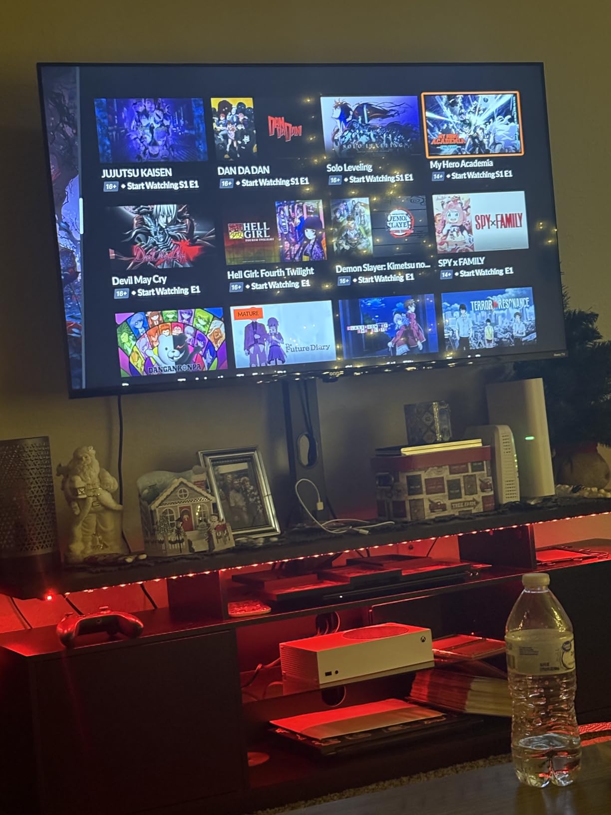 Rolanstar TV Stand with Mount and Power Outlet 51.2