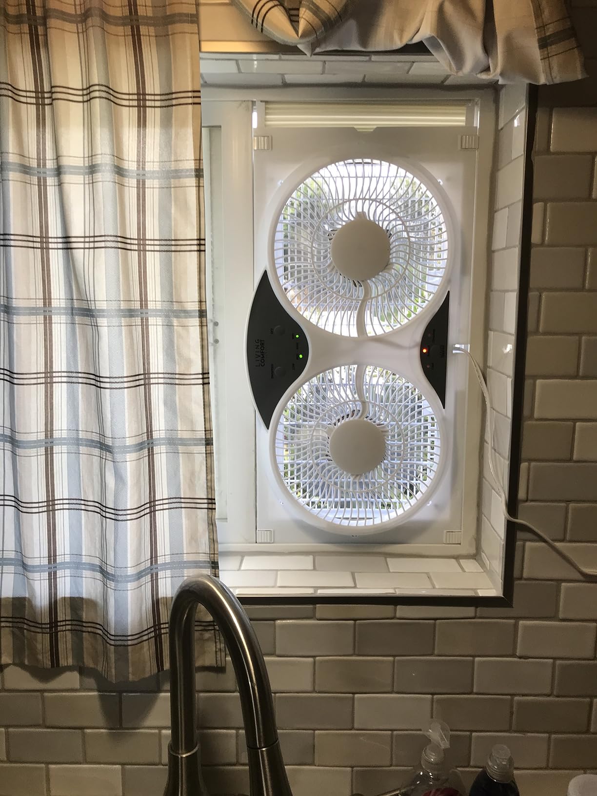 Comfort Zone 9-Inch Smart WiFi Twin Window Fan - 3-Speed Dual Blade Fan with App & Voice Control customer photo 1