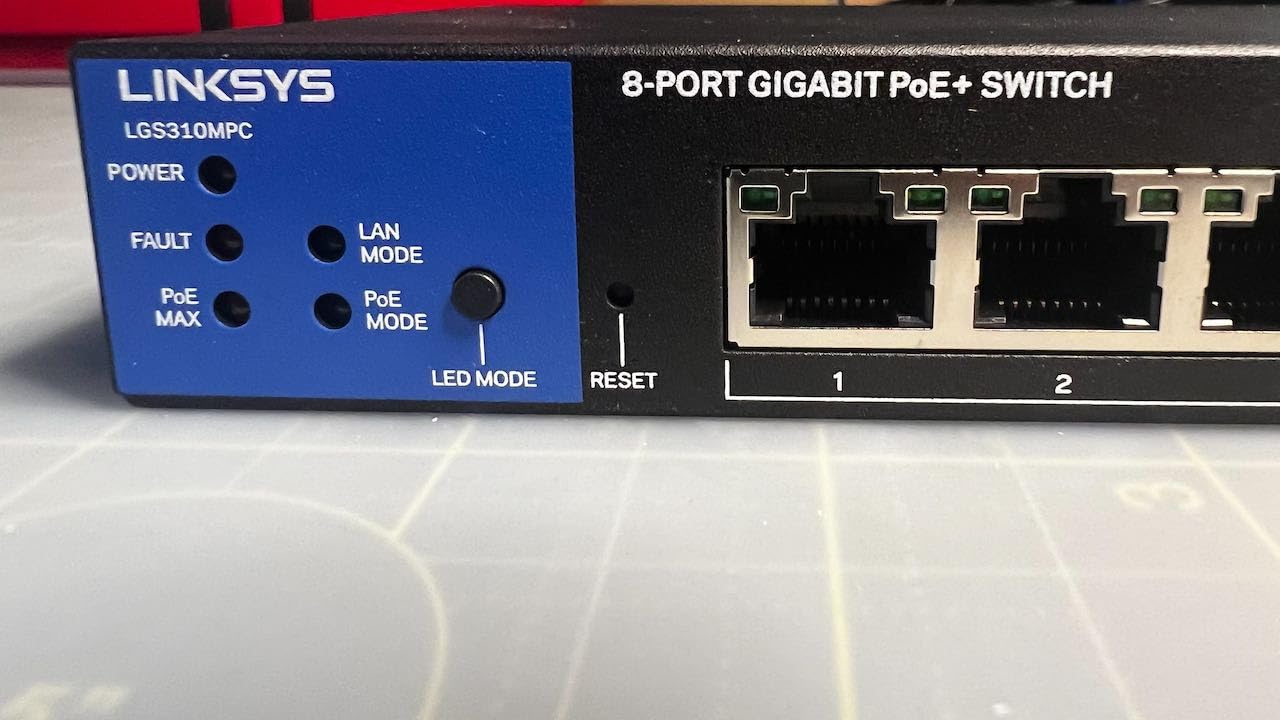 Linksys LGS310MPC - 8 Port Gigabit PoE+ Switch with 2 SFP Uplink Slots customer photo 1