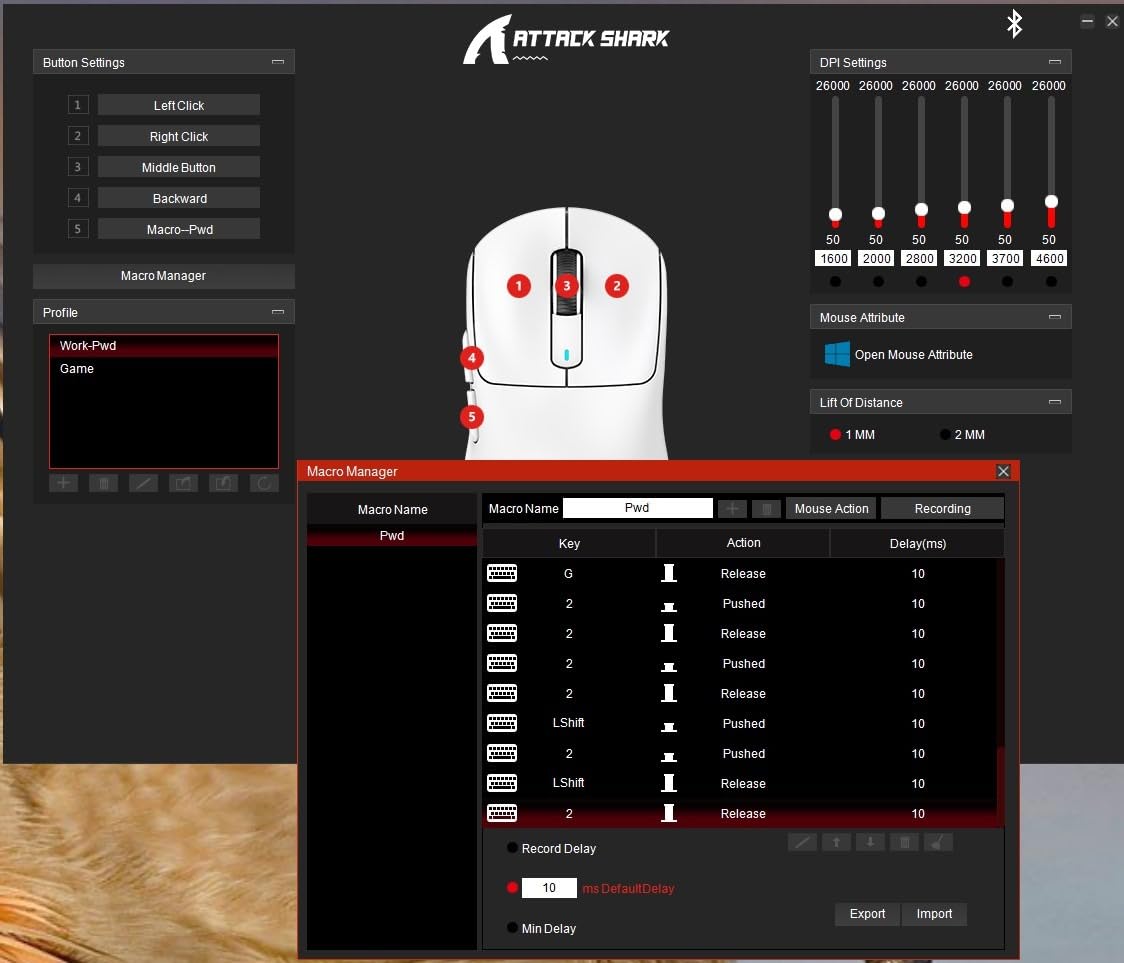 ATTACK SHARK X3 Lightweight Wireless Gaming Mouse, 49g Tri-Mode Bluetooth/2.4G/USB-C Wired Mouse, PAW3395 26K DPI Sensor, 200h Battery customer photo 2