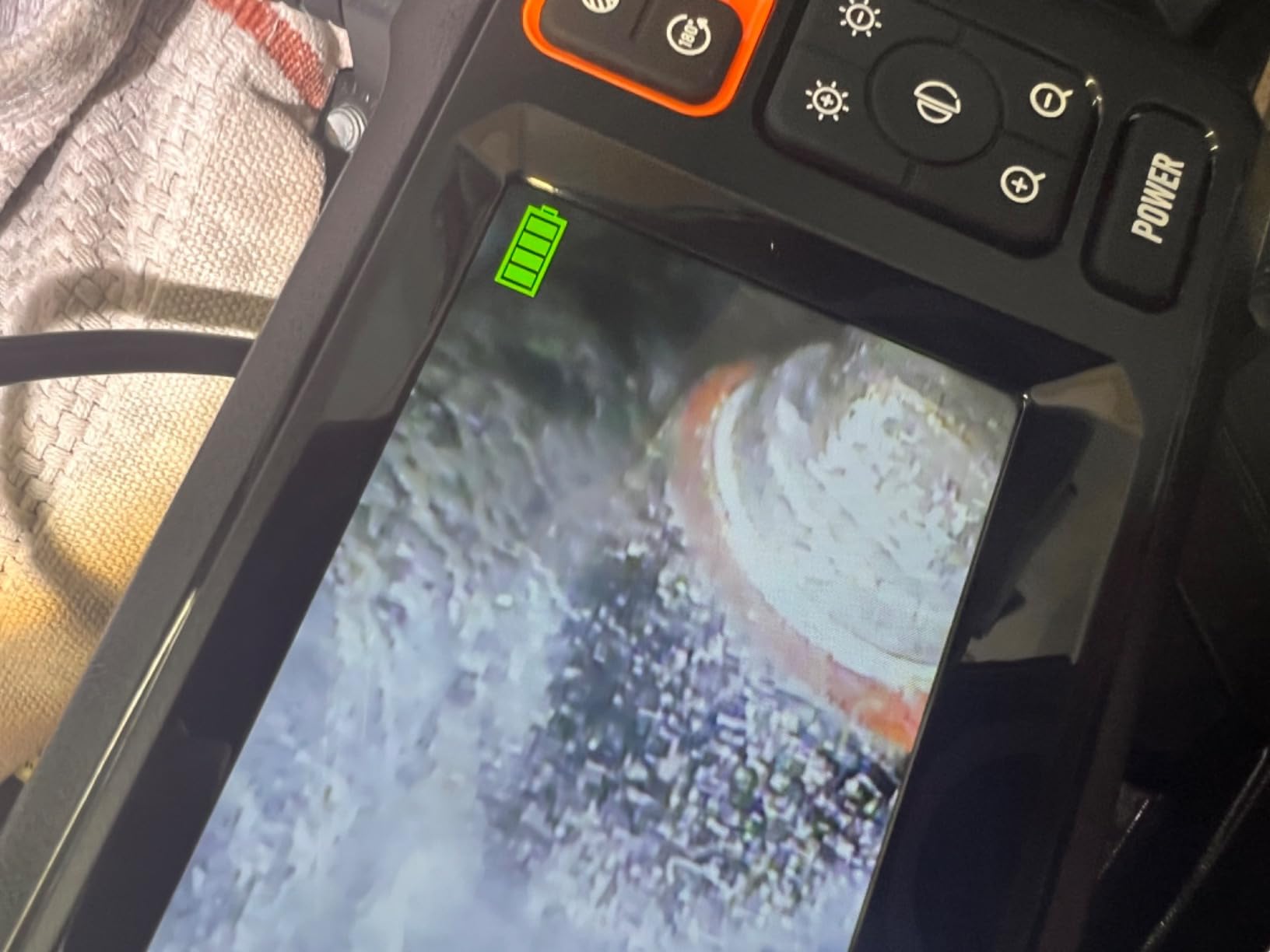 Endoscope Camera with Light, Inspection Borescope Camera with 4.3