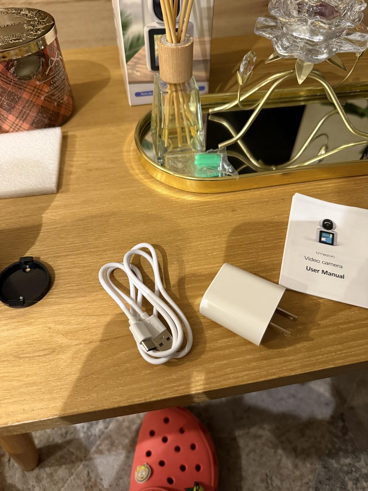 TMEZON Video Pet Dog Camera Indoor Two Way Wireless Security Camera Monitor 1080P with Phone app and Motion Detection, Baby/Elderly/Nanny Audio Calling Device Pan Tilt customer photo 2