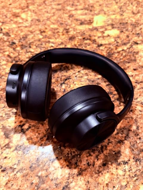 Picun B8 Bluetooth Headphones, 120H Playtime Headphone Wireless Bluetooth with 3 EQ Modes, Low Latency, Hands-Free Calls, Over Ear Headphones for Travel Home Office Cellphone PC Black customer photo 1