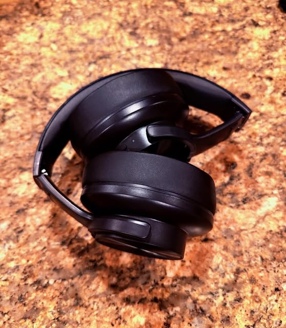 Picun B8 Bluetooth Headphones, 120H Playtime Headphone Wireless Bluetooth with 3 EQ Modes, Low Latency, Hands-Free Calls, Over Ear Headphones for Travel Home Office Cellphone PC Black customer photo 2