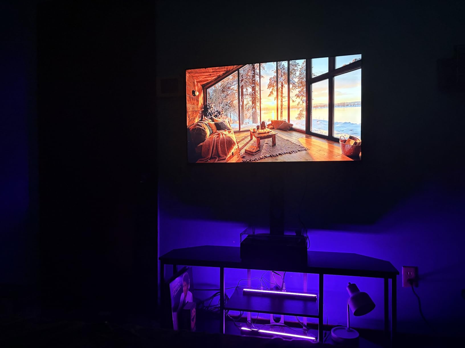 Corner TV Stand with Mount LED - Universal TV Mount Stand for 32-65