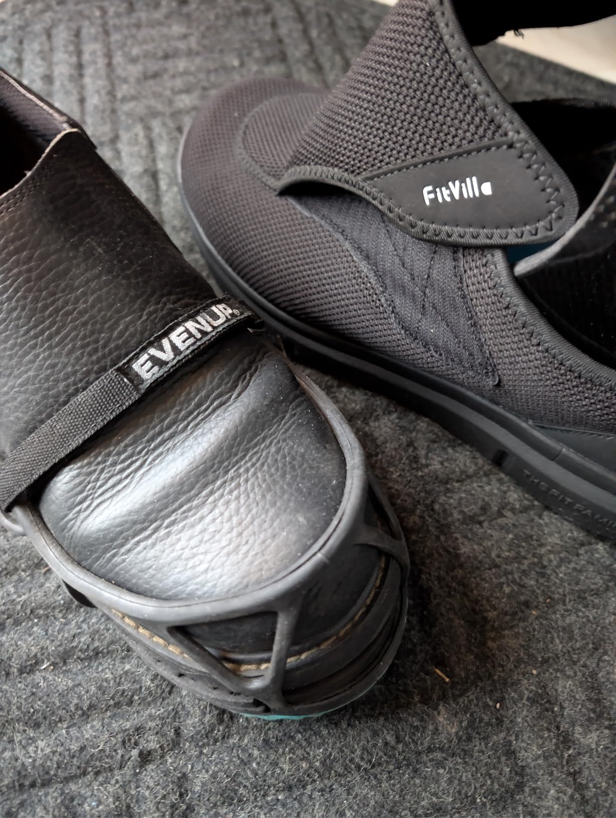 FitVille Diabetic Shoes for Men Extra Wide Slip-on Shoes for Swollen Feet Adjustable Walking Shoes for Elderly Foot Pain Relief Neuropathy - EasyTop Wings customer photo 1