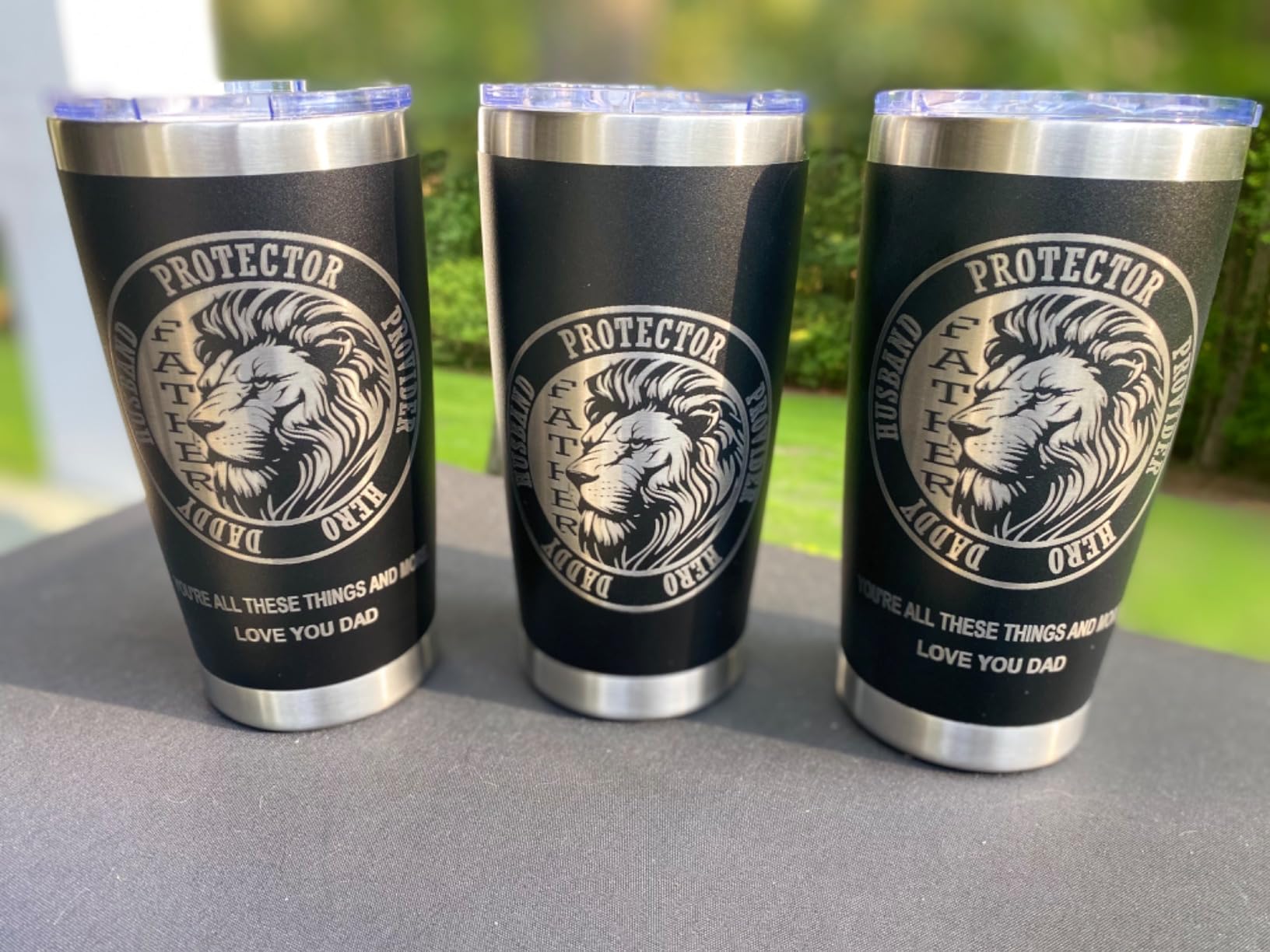 20 oz Tumblers Bulk Stainless Steel Tumbler with Lid Double Wall Vacuum Insulated Coffee Mug 20oz Powder Coated Cup for Hot and Cold Drinks, Black, 6 pack customer photo 2