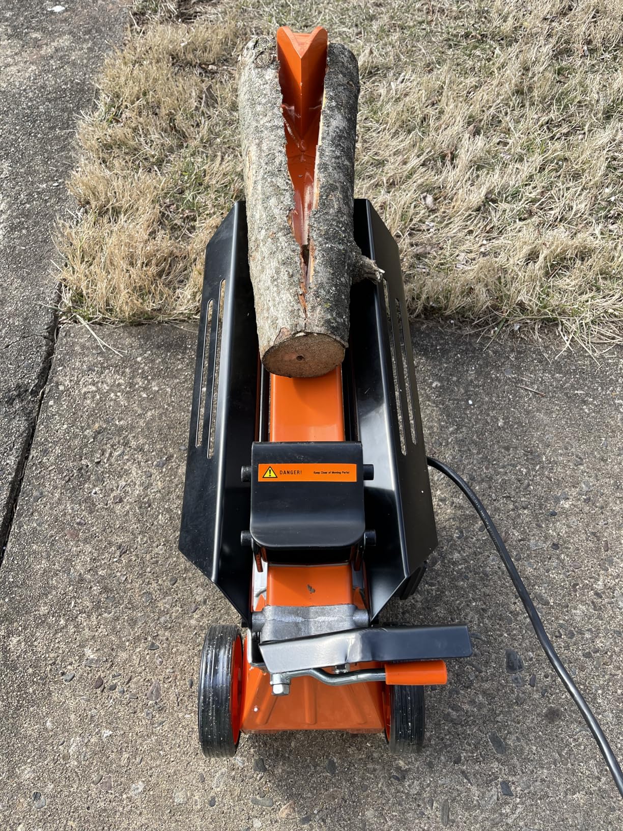 PROYAMA Log Splitter 6.5 Ton, Wood Splitter Electric Powered 15Amp, with Hydraulic Ram, Electric Firewood Splitting Machine, Horizontal customer photo 2