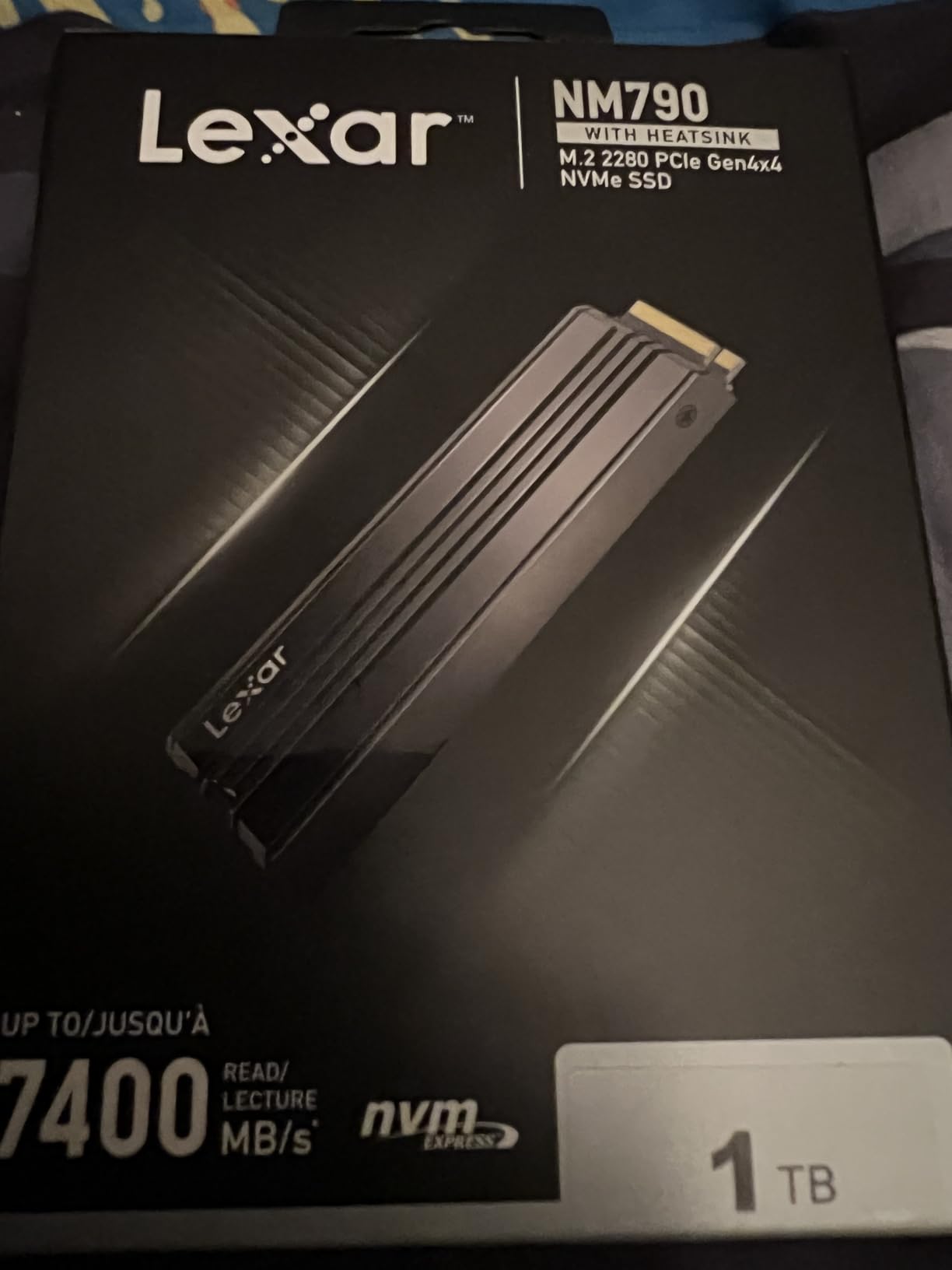 Lexar 1TB NM790 SSD with Heatsink PCIe Gen4 NVMe M.2 2280 Internal Solid State Drive, Up to 7400/6500 MB/s Read/Write, Compatible with PS5, for Gamers and Creators, Black (LNM790X001T-RN9NU) customer photo 2