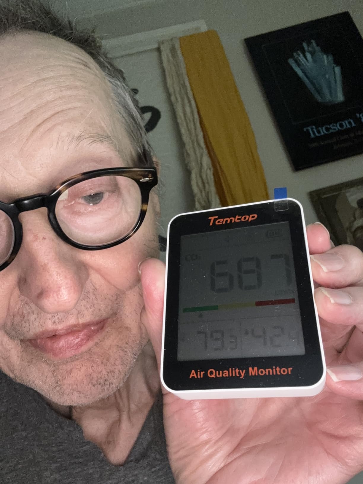 Temtop CO2 Monitor Indoor Air Quality Monitor Portable CO2 Meter, CO2, Temperature, Humidity for Home, Office or School customer photo 2