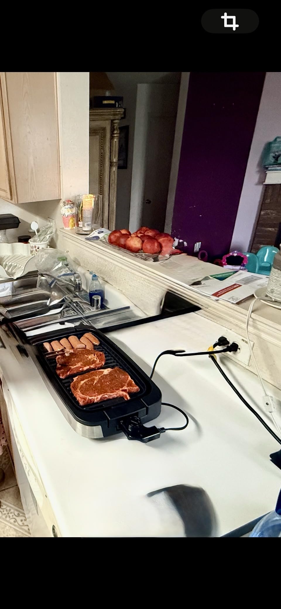 Chefman Smokeless Indoor Electric Grill with Extra Large Grilling Surface customer photo 1