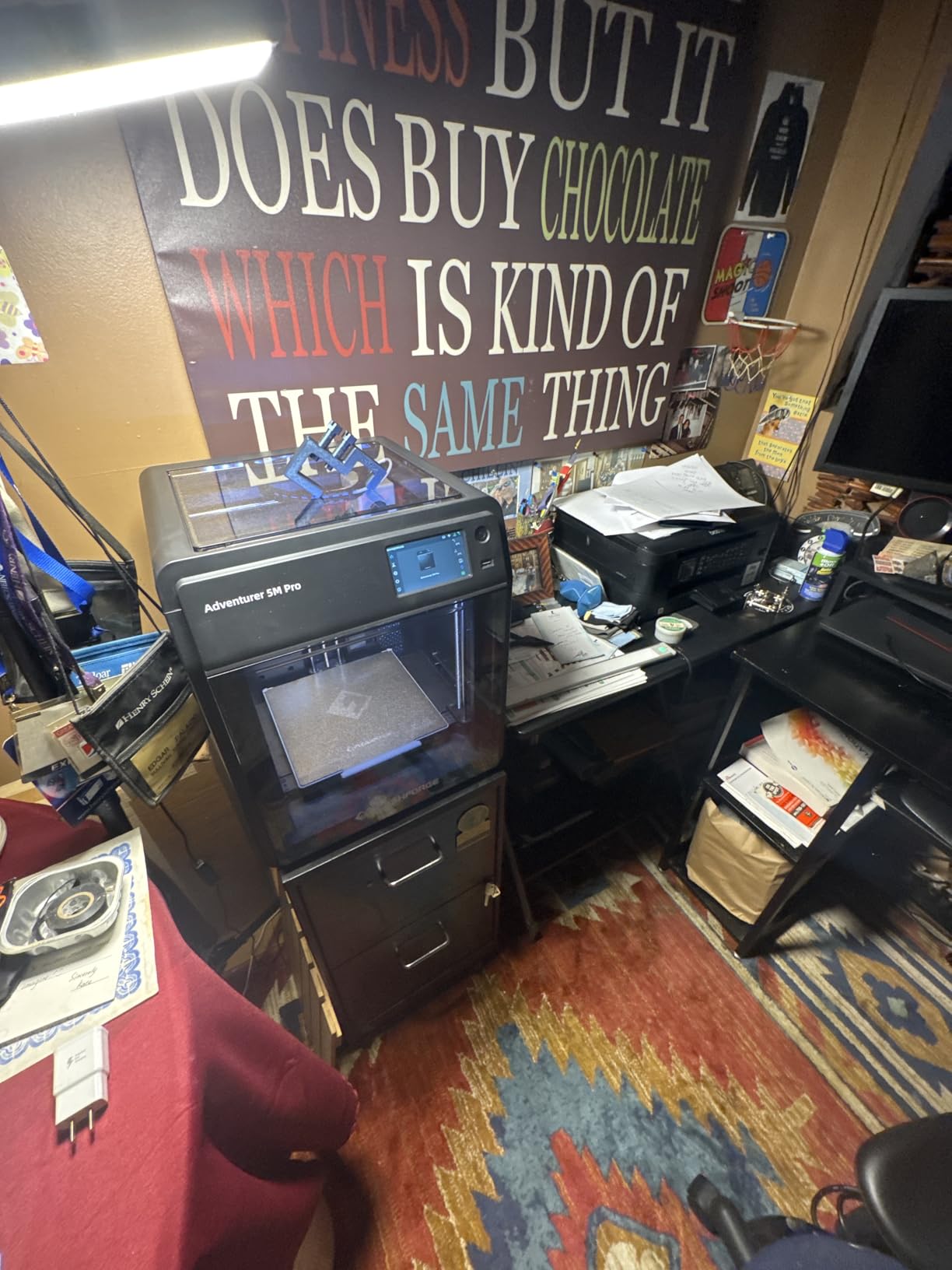 FLASHFORGE Adventurer 5M Pro 3D Printer with 1 Click Auto Printing System, 600mm/s High-Speed, Quick Detachable 280°C Nozzle, Core XY All-Metal Structure, Multi-Functional 220x220x220mm 3D Printer customer photo 2