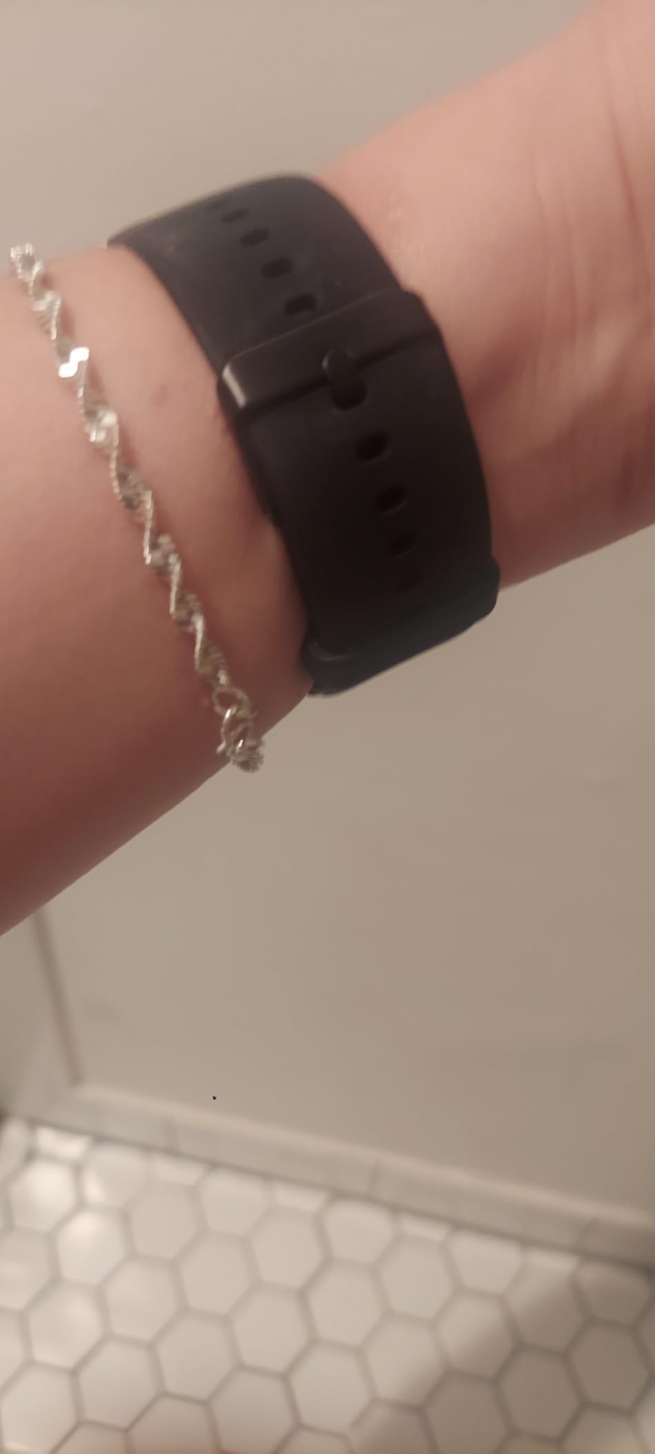 Silicone Watch Bands, Quick Release Waterproof Soft Rubber Replacement Straps with Silver Plated Stainless Steel Buckle Compatible with Smart Watch Sport Watch for Men Women customer photo 2