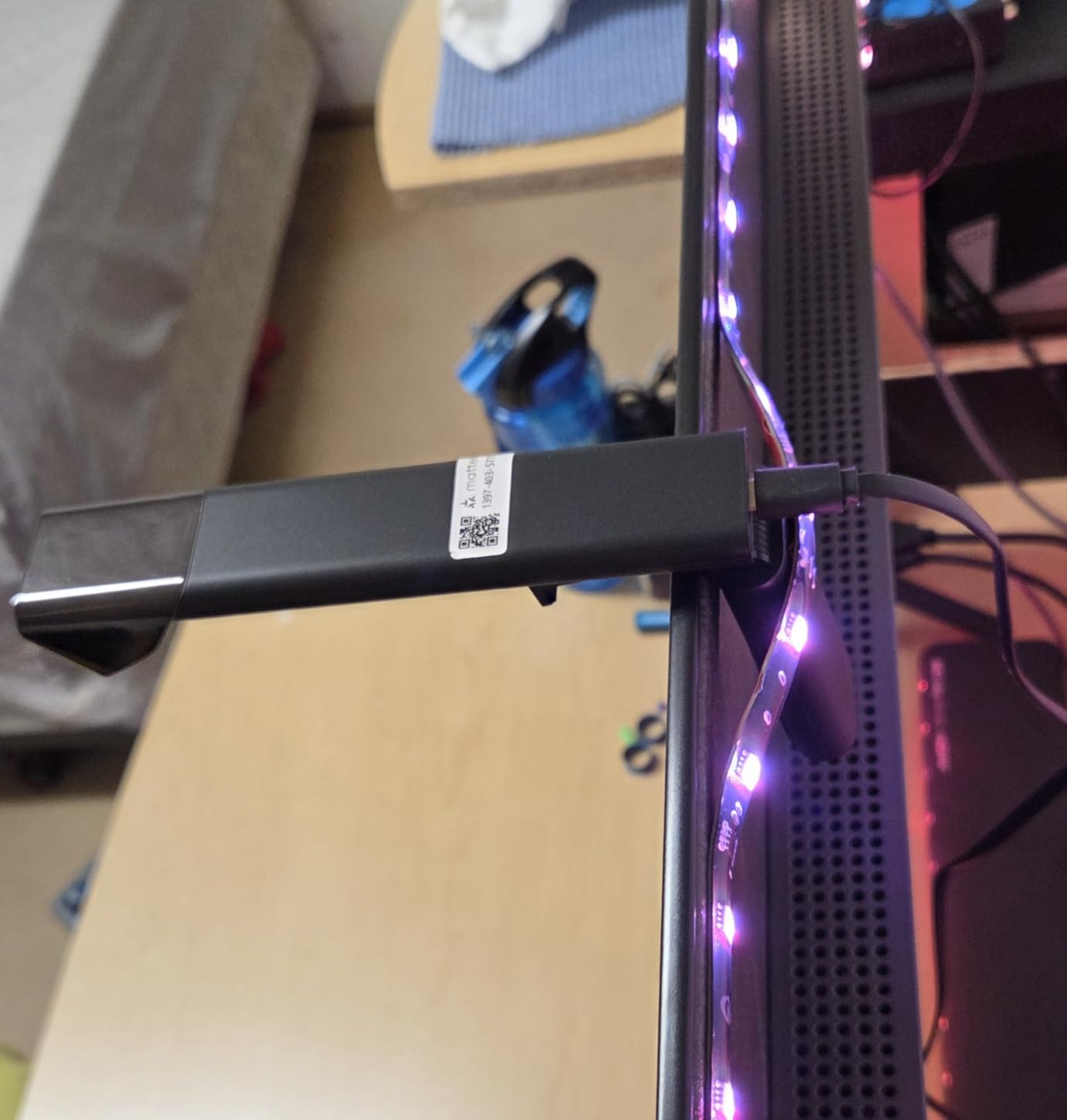 Govee TV Backlight 3 Lite with Fish-Eye Correction Function Sync to 55-65 Inch TVs, 11.8ft RGBICW Wi-Fi LED Strip Lights with Camera, 4 Colors in 1 Lamp Bead, Voice and APP Control, Adapter customer photo 1