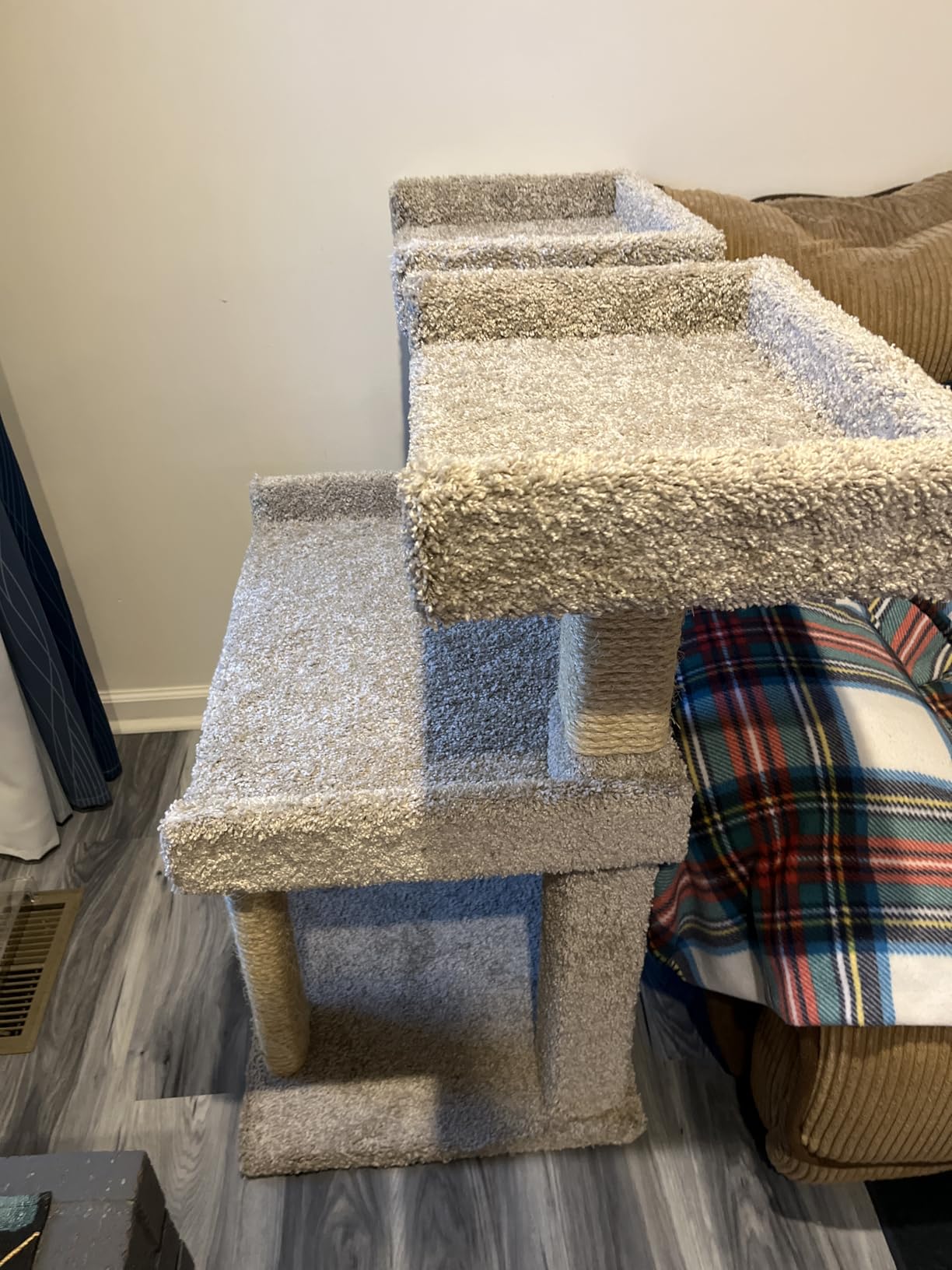 Prestige Cat Trees Maine Coon Deluxe Cat Perch - Made in USA Sturdy Solid-Wood Tower for Large & Multiple Cats - Easy 2-Step Assembly, Plush Carpet, Sisal Scratch Posts customer photo 1