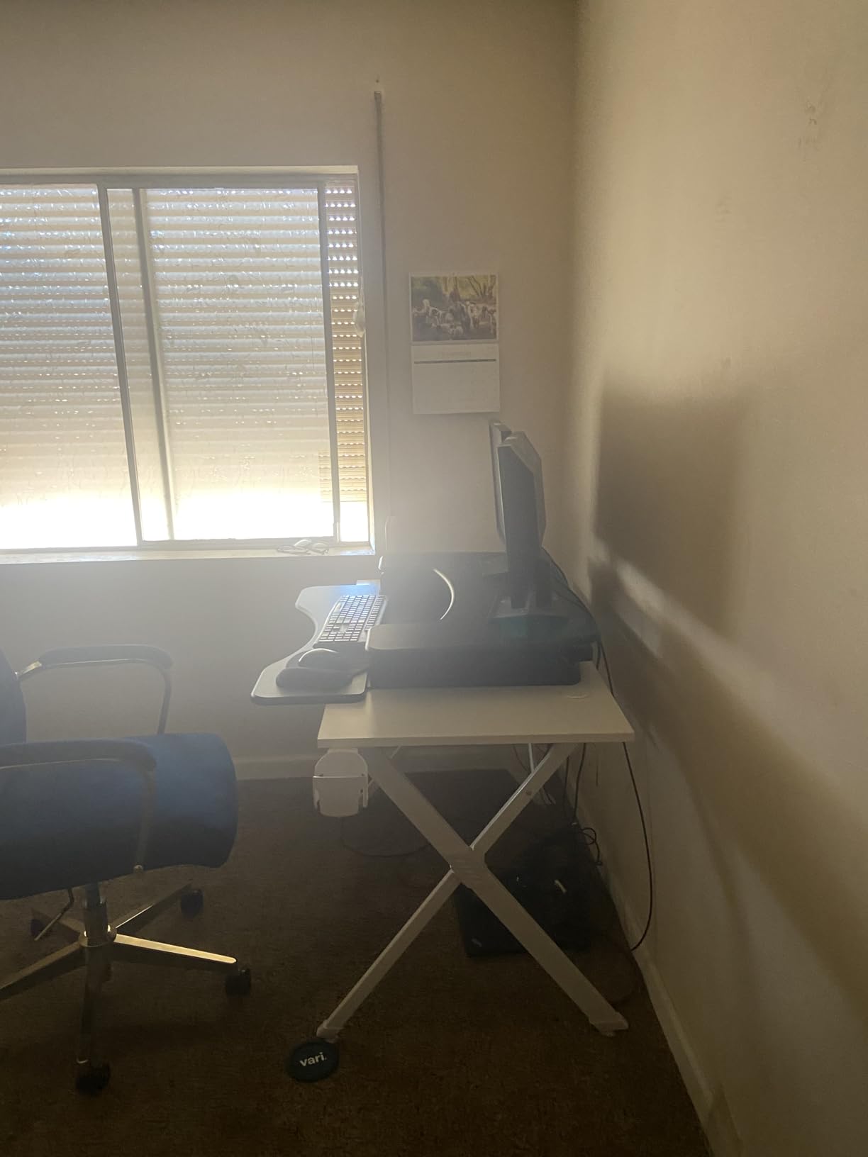 Vari Varidesk Pro Plus 36 Standing Desk Converter for Home Office - 11 Height Settings + Spring-Loaded Lift, 2 Tier Design with Keyboard Tray, Fits Tables 26.5