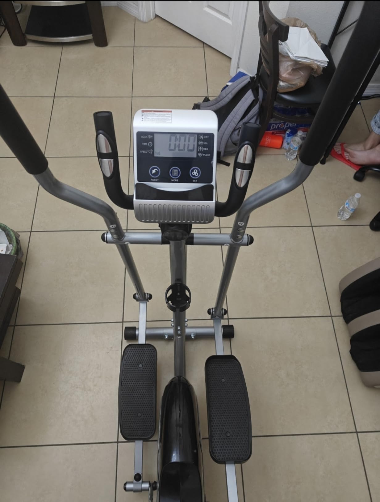 Dripex Magnetic Elliptical Machine for Home with 6KG Flywheel, 8 Resistance Levels, Pulse Monitor, LCD Monitor, Device Holder customer photo 2
