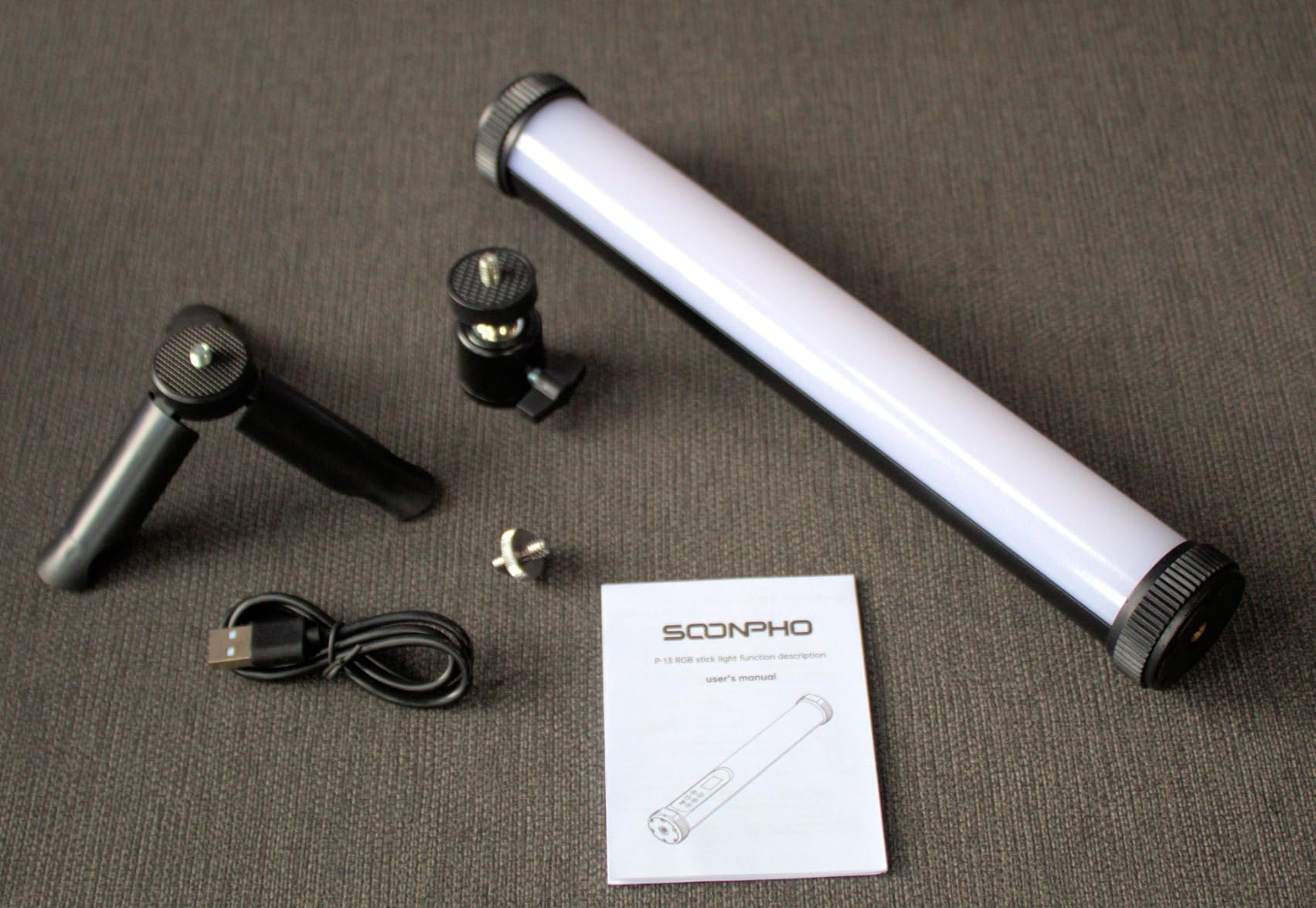 2Pack RGB LED Video Light Stick Wand, 3200K~8500K Magnetic Photography Tube Light, 360° Full RGB Light Stick with 4000mAh Battery for YouTube Video, Vlog, Live Game Streaming customer photo 1