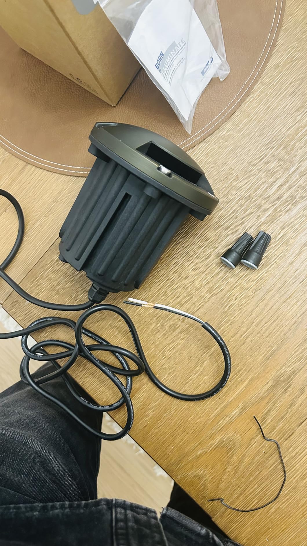 MALORY Brass Top Cover Landscape Well Lights, (5''H 12V Low Voltage Outdoor In Ground Lights, Landscape Lighting for Pathway, Driveway and Garden (Three-Direction Turret, 4-Pack with Bulb) customer photo 2