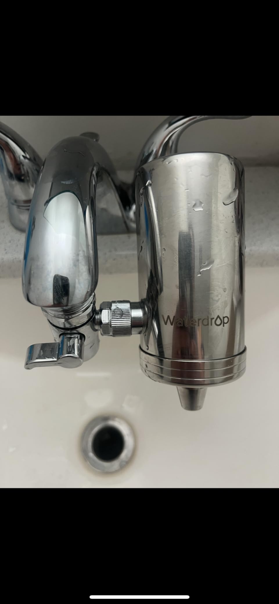 Waterdrop Water Filter for Sink Faucet, 360° Rotating Stainless Steel, NSF Certified Water Purifier for Kitchen Sink, 12 Months Long Lasting Tap Water Filter, Reduce Chlorine, 4 Filters customer photo 2