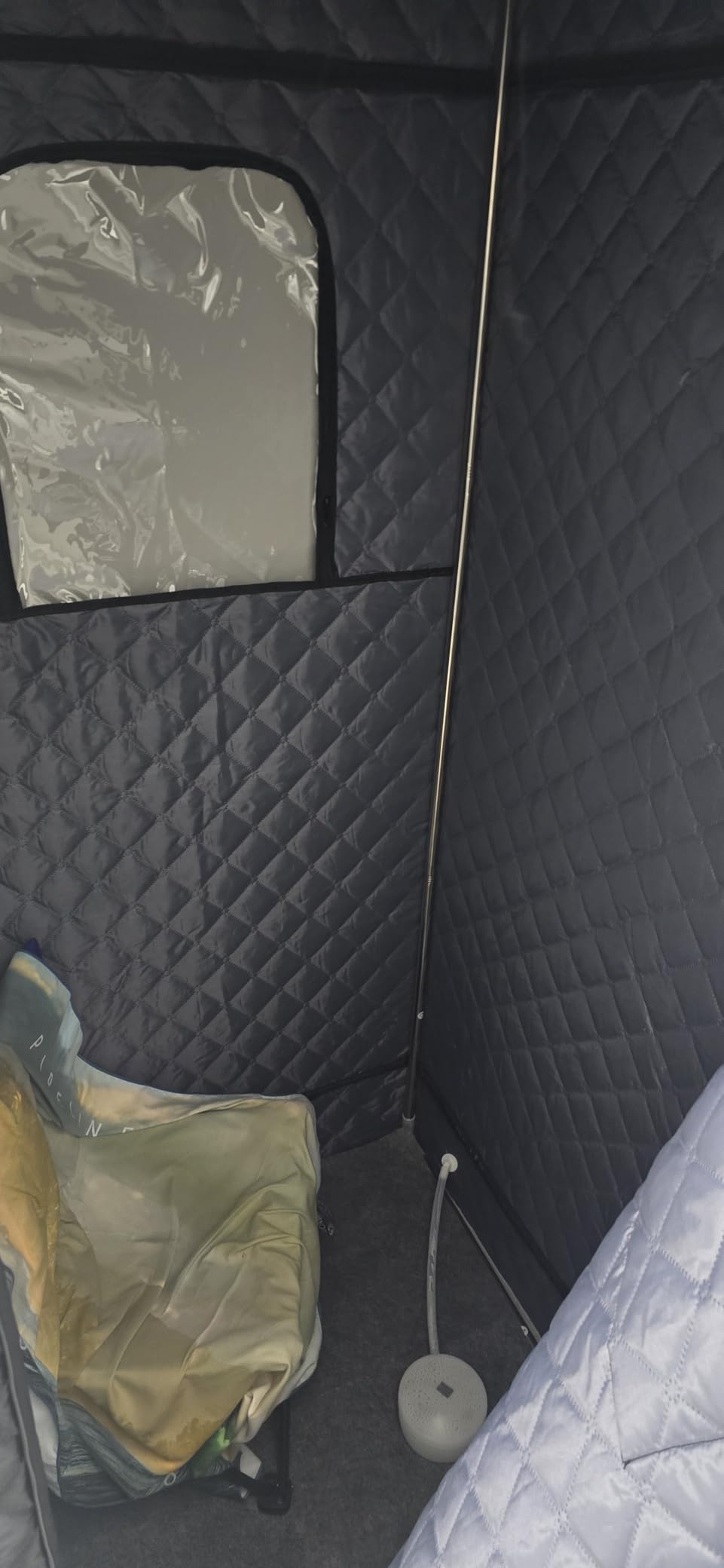 Upgraded Portable Sauna for Home, Relaxation, Steam Sauna for Home with Steamer, Remote Control, Folding Chair, 9 Levels customer photo 2