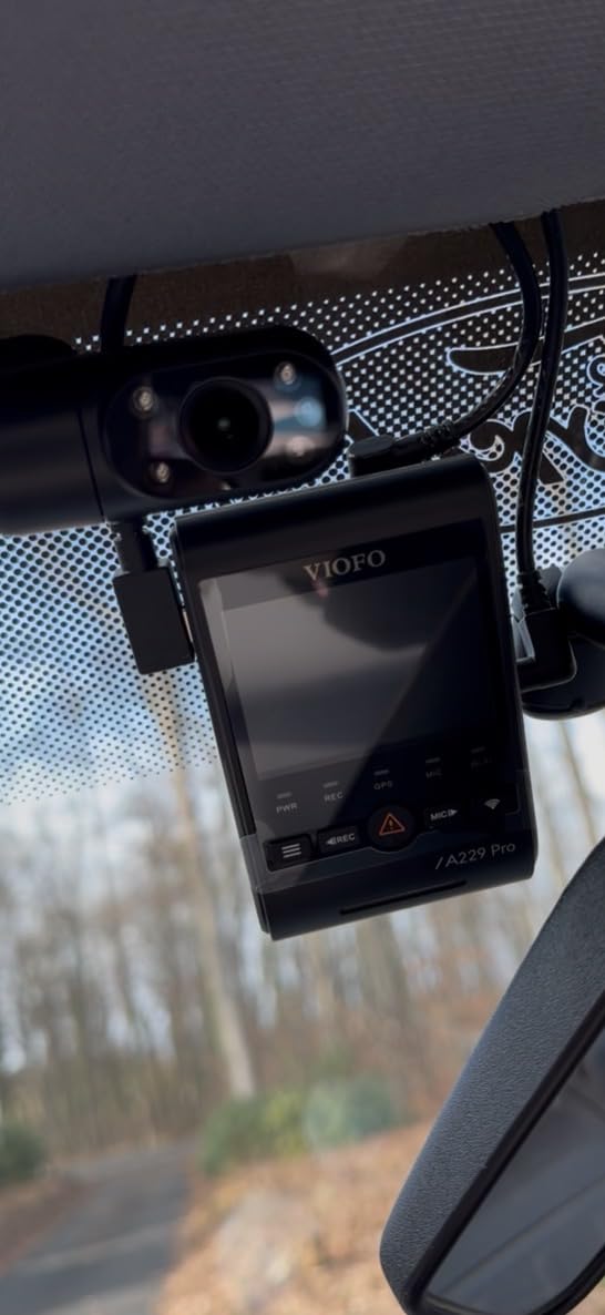 VIOFO A229 Pro 3 Channel 4K HDR Dash Cam, Dual STARVIS 2 Sensors IMX678 & IMX675, 4K+2K+1080P Front Inside and Rear Triple Car Camera, 5GHz WiFi GPS, Voice Control, 24H Parking Mode customer photo 2