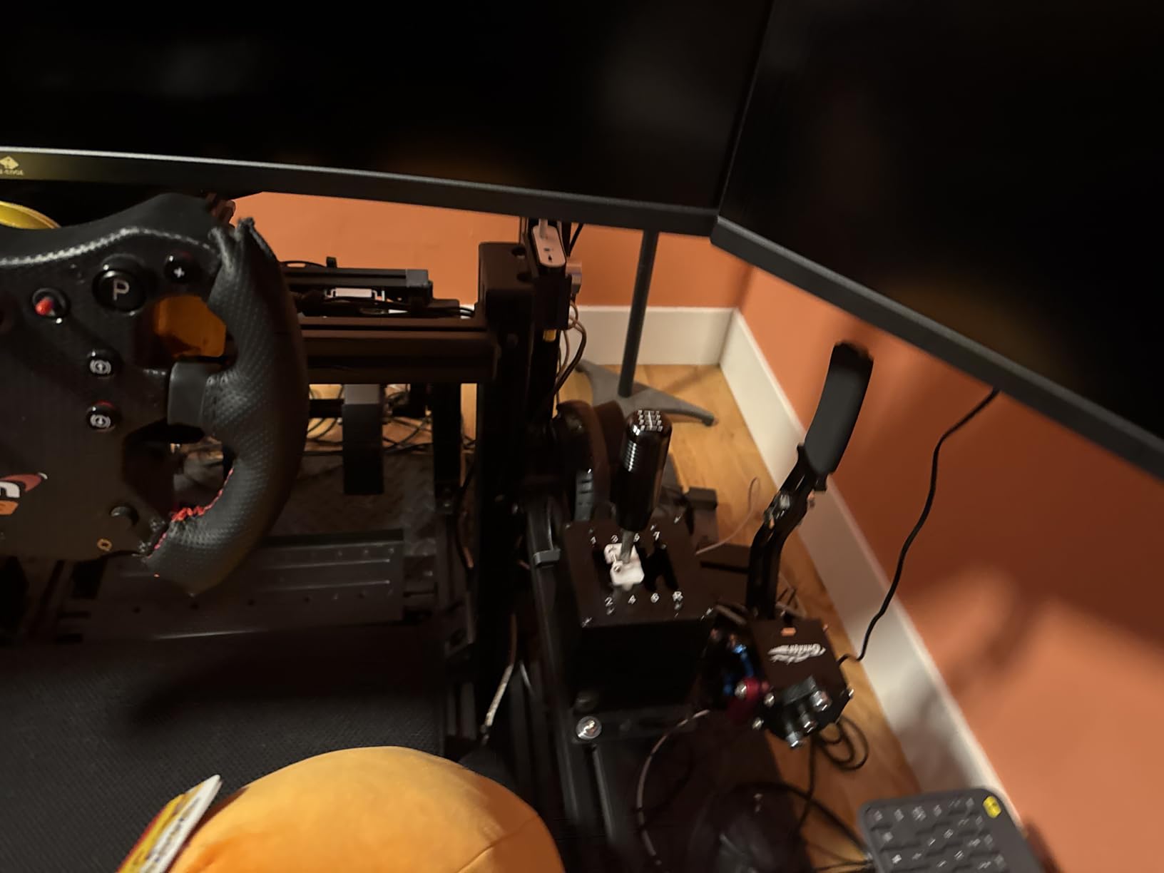 CNRAQR PC USB Simulator Shifter 7+R H Gear Shifter for Logitech G29/G27/G25/G920, T300RS/GT, Compatible with Gearshift PC Windows Steering Wheel for ATS ETS Dust WRC Sim Racing Game customer photo 2