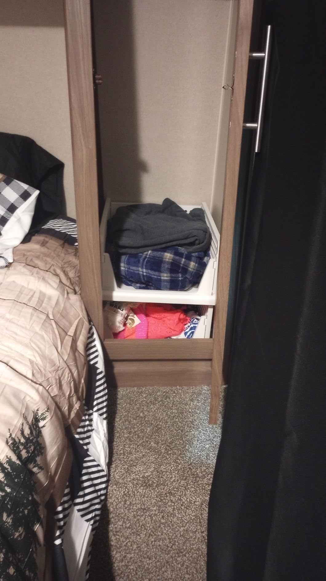 5 Pack Stackable Closet Storage Basket - Stackable Storage Bins, Multifunctional & Foldable Closet Organizer Waterproof, Wardrobe Cupboard Space-Saving Hat Storage Drawer Organizer, White customer photo 1