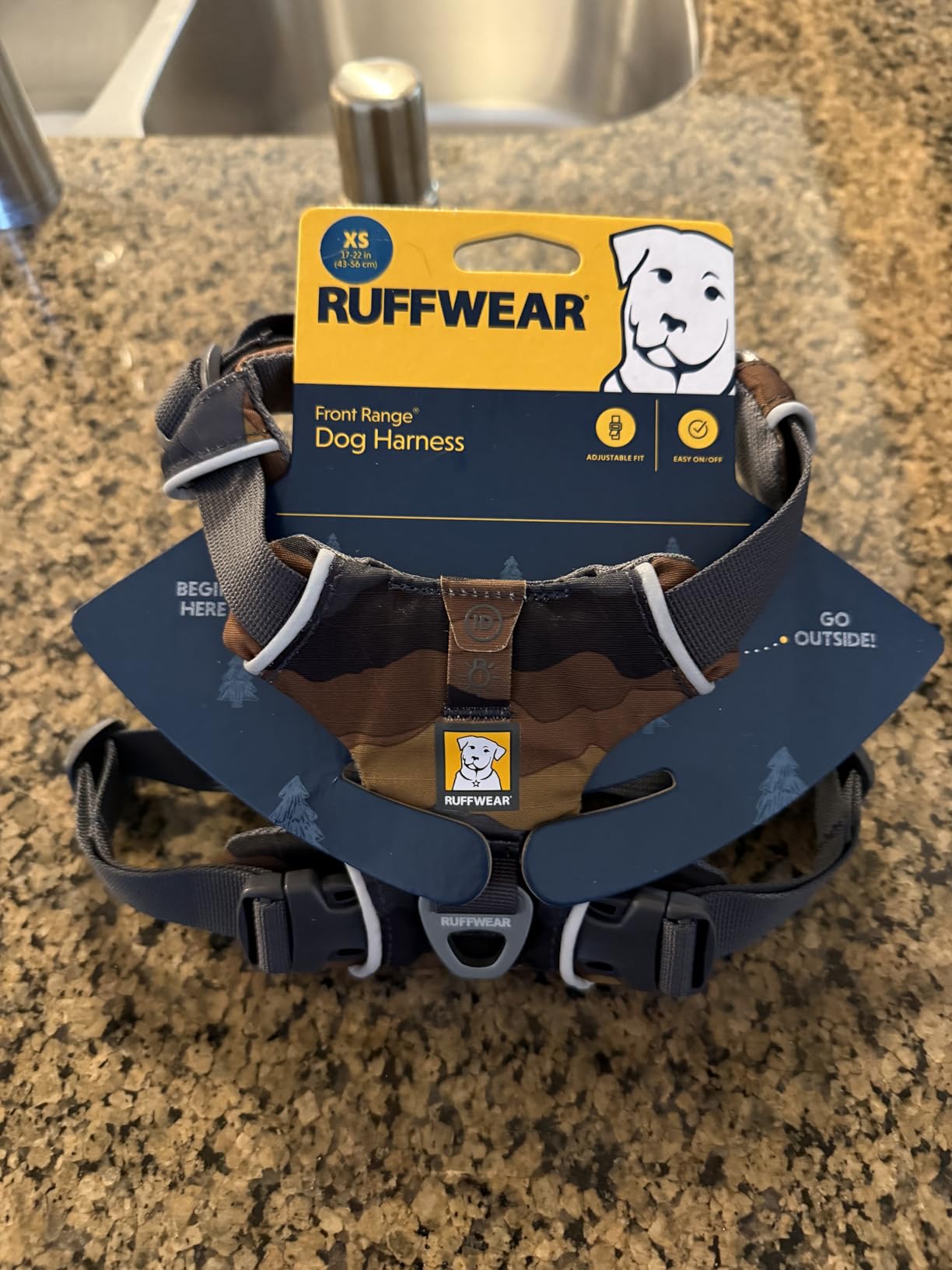 Ruffwear, Front Range Dog Harness, Reflective Soft Padded Everyday Harness with Dual Leash Clips, Adjustable and Lightweight Fit for Training or Walking for All Dogs, Spring Mountains, Small customer photo 1
