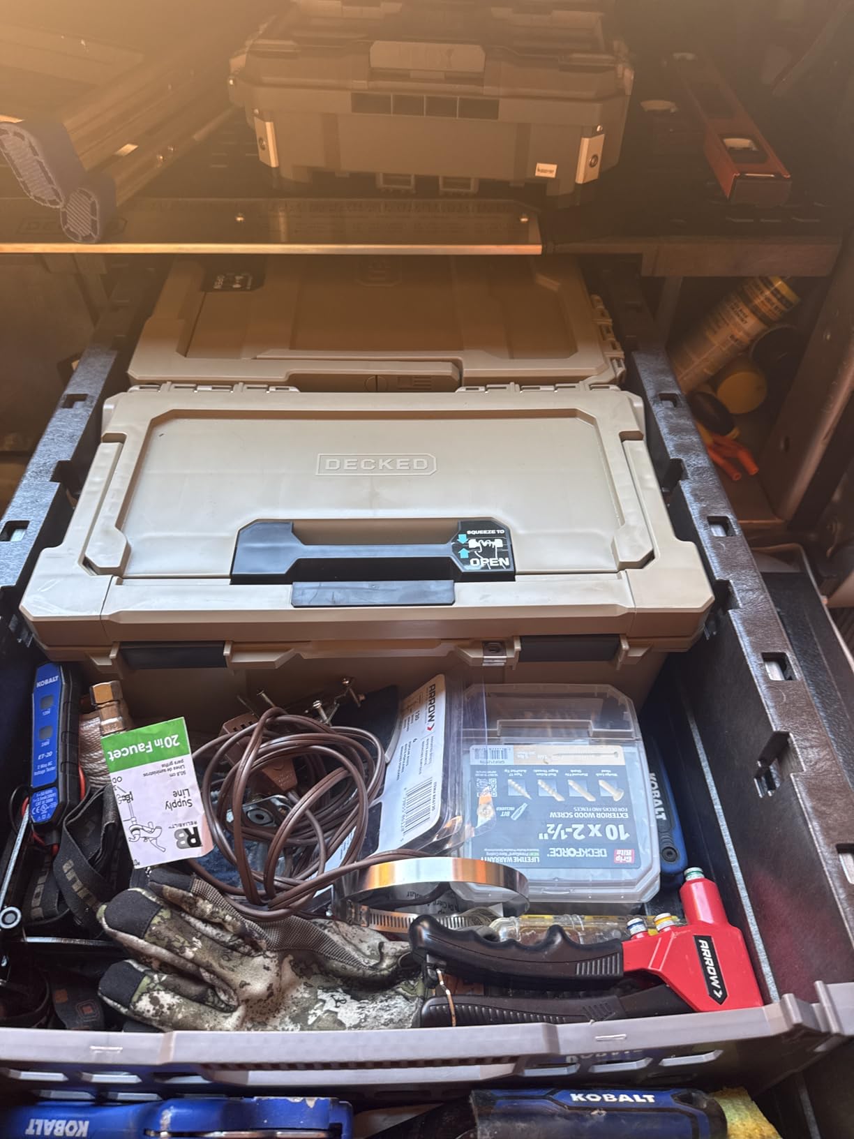 DECKED Truck Bed Storage System Includes System Accessories | Compatible with Ford F150 (2015-current) 6'6