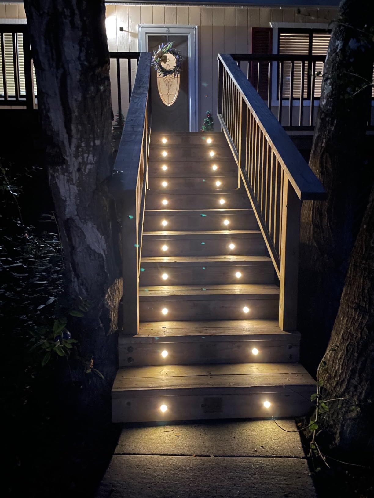 Recessed LED Deck Light Kits 16 Pack, IP67 Waterproof Outdoor Landscape In-ground Lighting, 12V Low Voltage Deck Lighting for Garden, Yard, Patio, Step, Stair, Floor Decoration customer photo 1