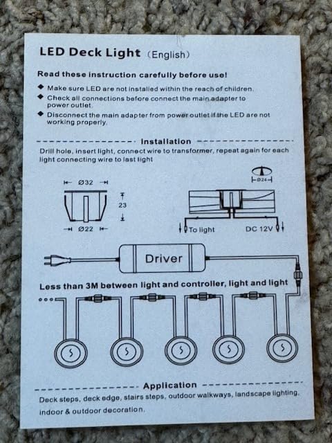 Recessed LED Deck Light Kits 16 Pack, IP67 Waterproof Outdoor Landscape In-ground Lighting, 12V Low Voltage Deck Lighting for Garden, Yard, Patio, Step, Stair, Floor Decoration customer photo 2