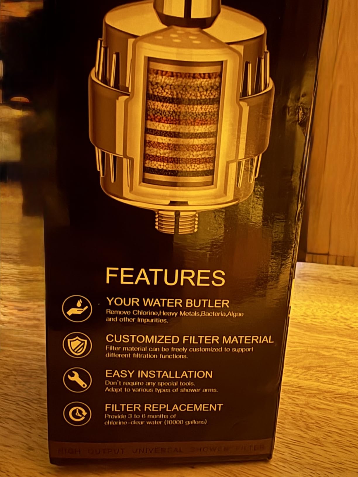 HammerHead Showers Solid Metal Shower Head Filter - KDF 55 Shower Filter, High Pressure Universal Shower Filters to Remove Toxic Chemicals - Removes Chlorine and Heavy Metals - Chrome customer photo 1