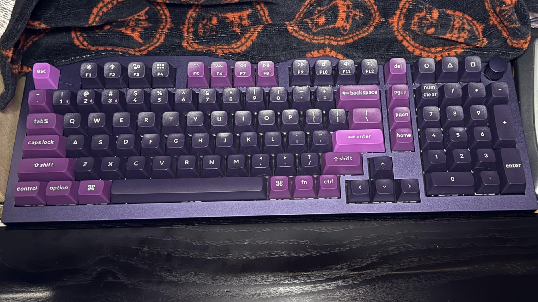 Keychron Q5 Pro Wireless QMK/VIA Mechanical Keyboard, Full Customizable 96% Layout with Programmable Knob, Hot-swappable K Pro Banana Switch Compatible with Mac Windows Linux - Purple customer photo 1