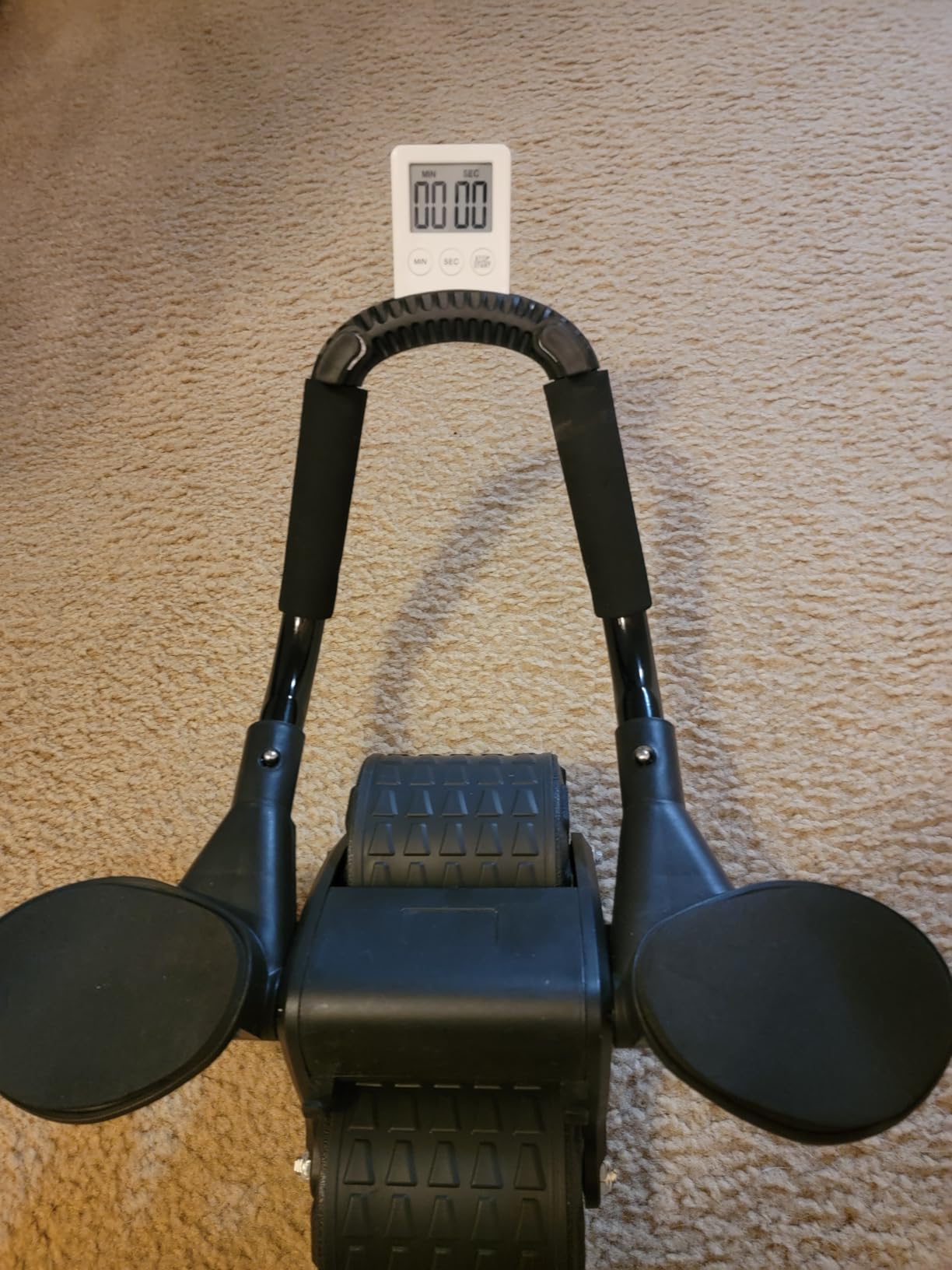 2026 Upgraded Automatic Rebound Ab Roller with Elbow Support, Dual Wide Wheel Ab Workout Equipment for Core Strength Training customer photo 1