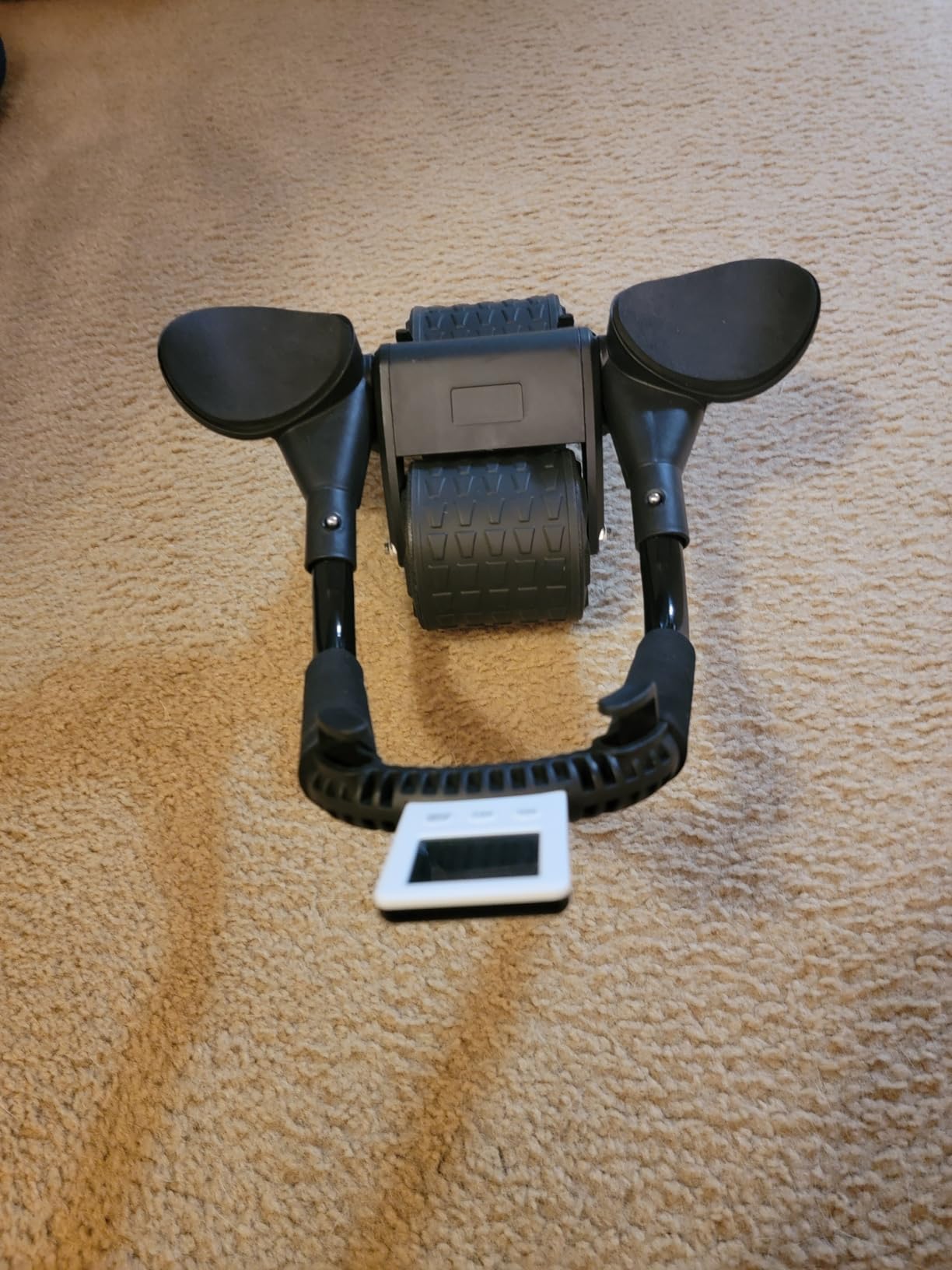 2026 Upgraded Automatic Rebound Ab Roller with Elbow Support, Dual Wide Wheel Ab Workout Equipment for Core Strength Training customer photo 2