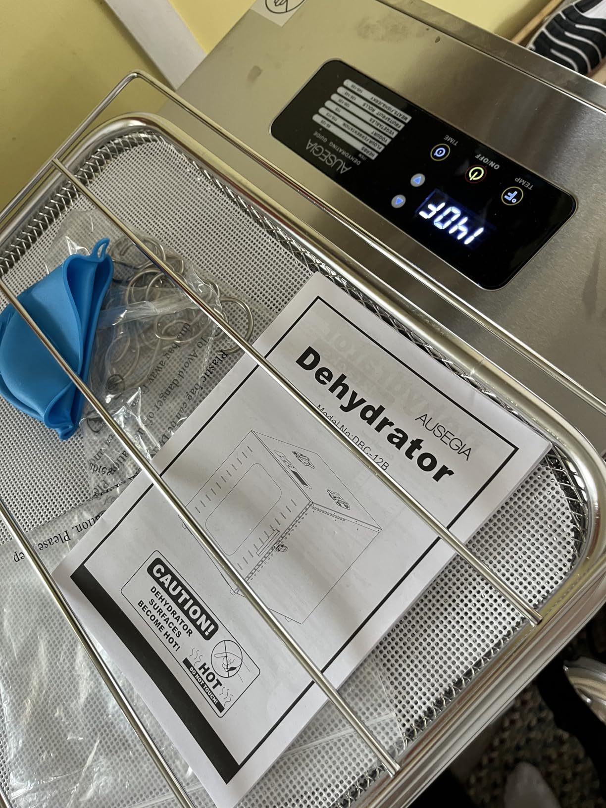 Commercial Large 12 Trays Food Dehydrator, Usable Area up to 22.67ft², 1200W Full Stainless Steel Dryer Machine, up to 190℉ Temperature, for Meat, Fruit, Veggies, Beef, Herbs, Pet Foods customer photo 2