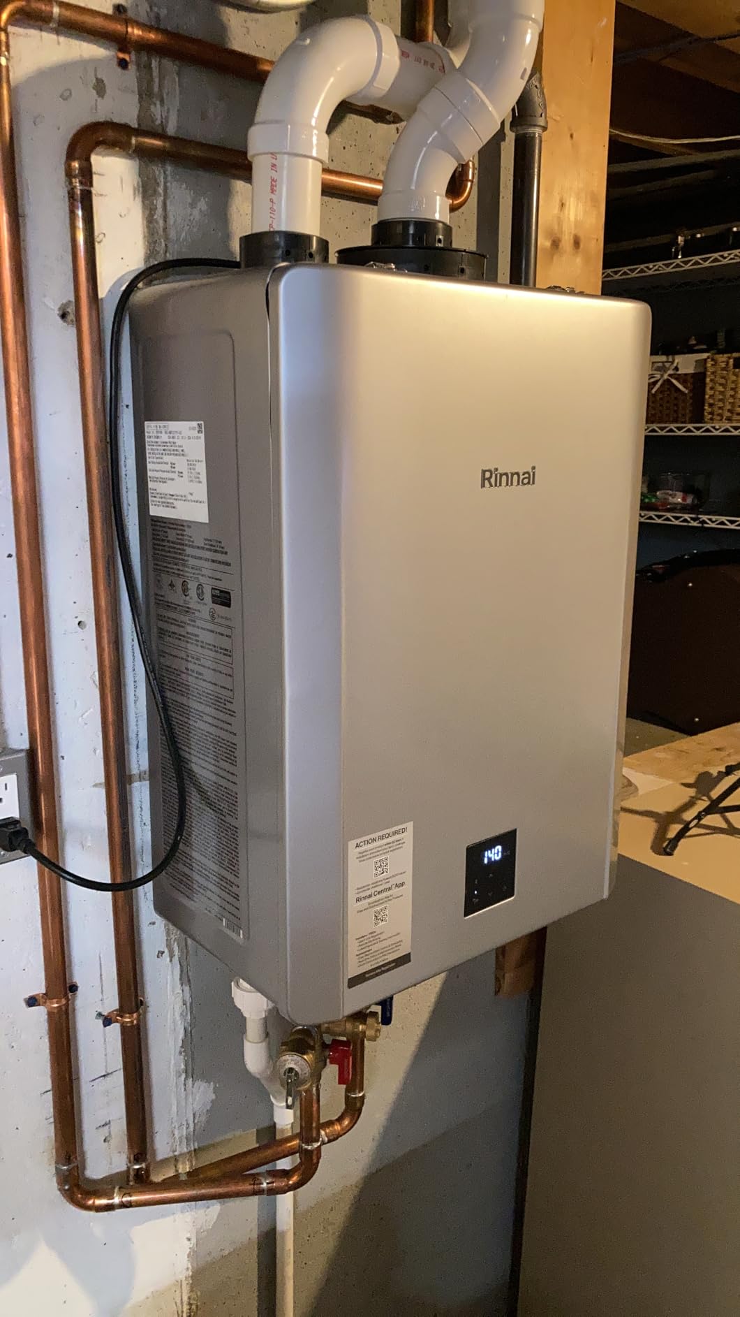 Rinnai RXP199iN Condensing Smart Sense Natural Gas Tankless Water Heater with Recirculation Pump, 11.1 GPM customer photo 2