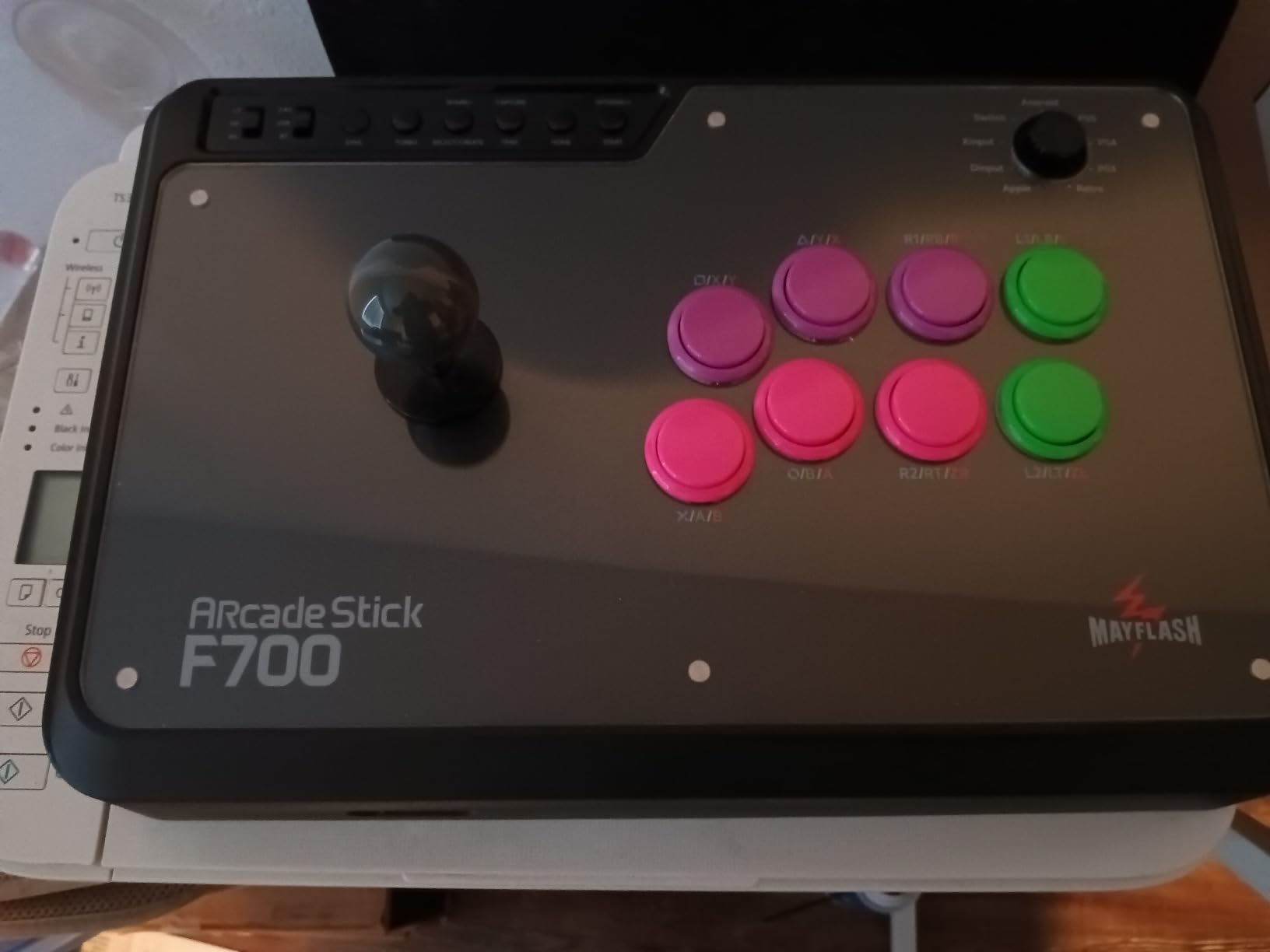 MAYFLASH Arcade Stick F700 for PS5, PS4, Switch, Switch 2, Windows, Apple, Android and more. Fight Stick Support Wireless Bluetooth, 2.4G Receiver and Wired Connection customer photo 1