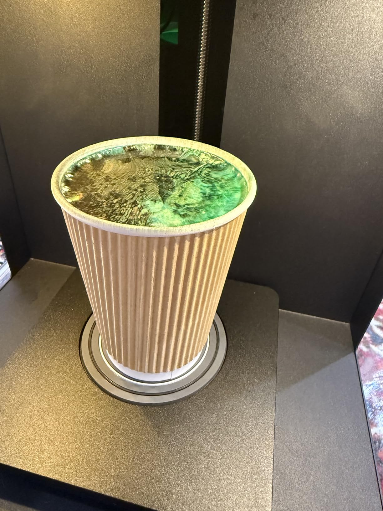 EVEBOT Coffee Latte Art Machine EB-FC1 Food-Grade Coffee Printer with Camera Customized Multi-Color Selfie Photo Printing DIY Cake Personalized Decoration for Cafes Museums, Color FancyBox - Black customer photo 2