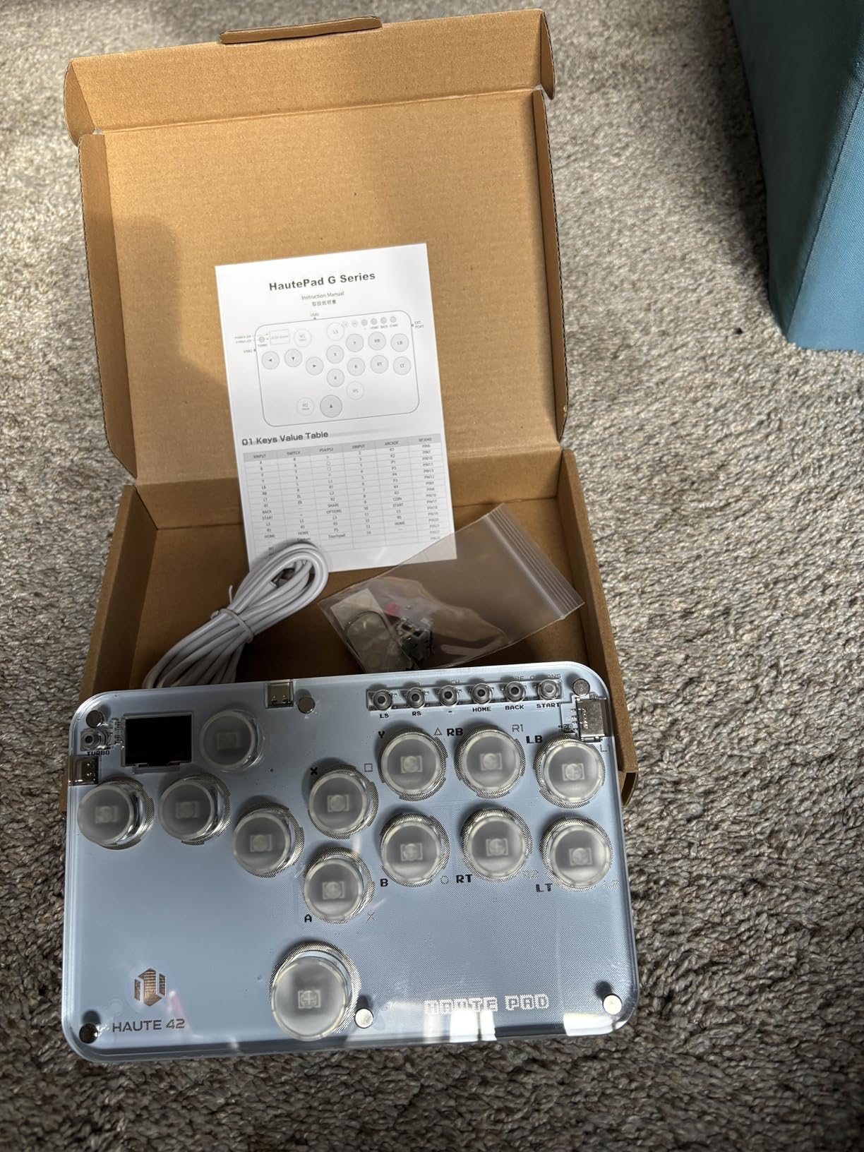 Sehawei Haute42 Arcade Stick 13Keys All-Button Gamerfinger with Custom RGB & Turbo Functions, Arcade Controller Street Fight for PC/Ps3/Ps4/Switch/Steam Game Keyboard-Supports Hot Swap & SOCD customer photo 2