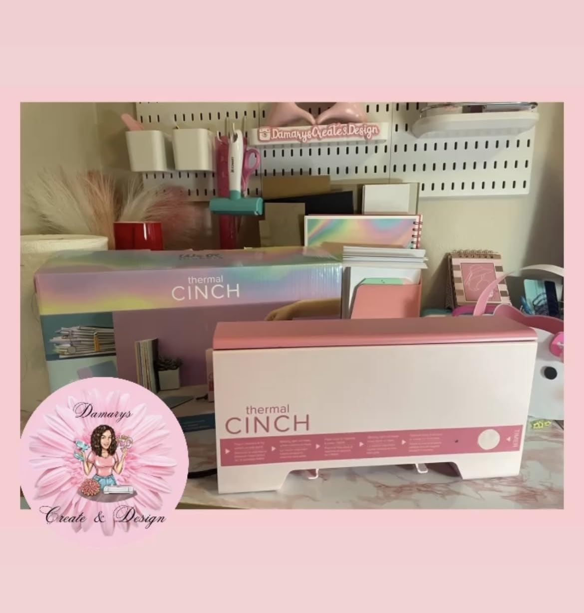 We R Memory Keepers Thermal Cinch Binding Machine Pink 12 Inch, Includes Thermal Book Binding Machine, Book Spines, and Clips, Create DIY Journals, Notebooks, Scrapbooks, Photo Books, and Documents customer photo 2