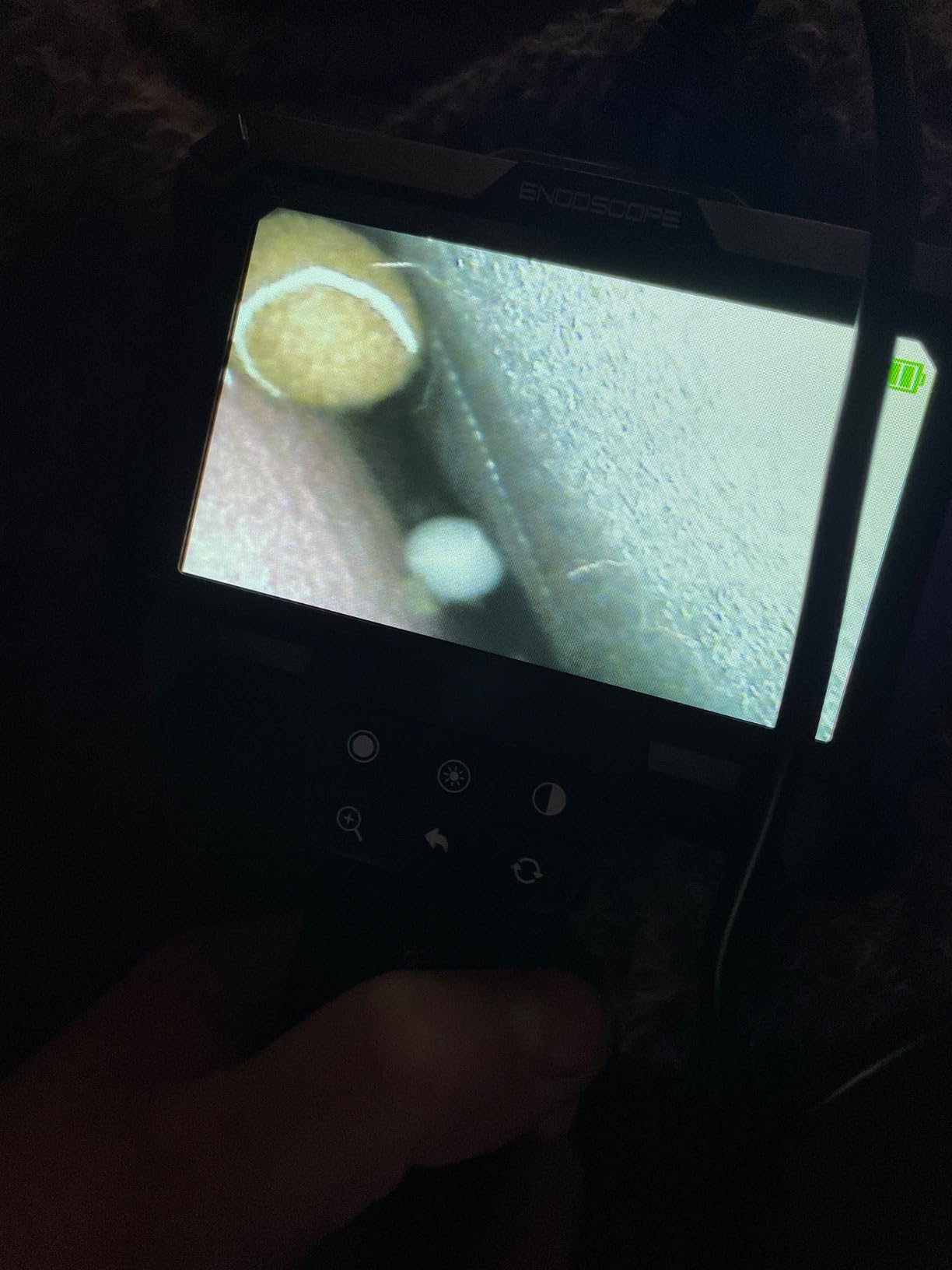 WINWEND Endoscope Camera with Light - IP67 Waterproof Borescope Camera with 8 Adjustable LED Lights | 4.3