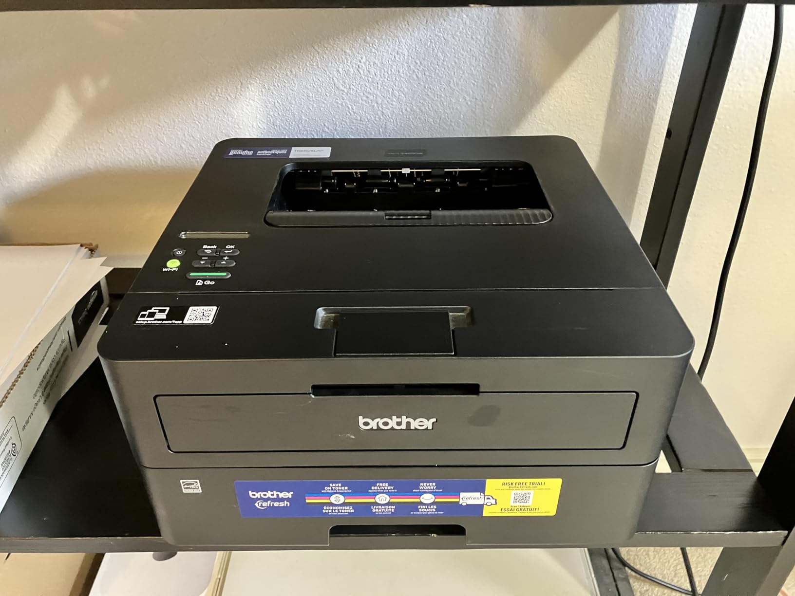 Brother HL-L2460DW Wireless Compact Monochrome Laser Printer with Duplex, Mobile Printing, Black & White Output | Includes Refresh Subscription Trial customer photo 2