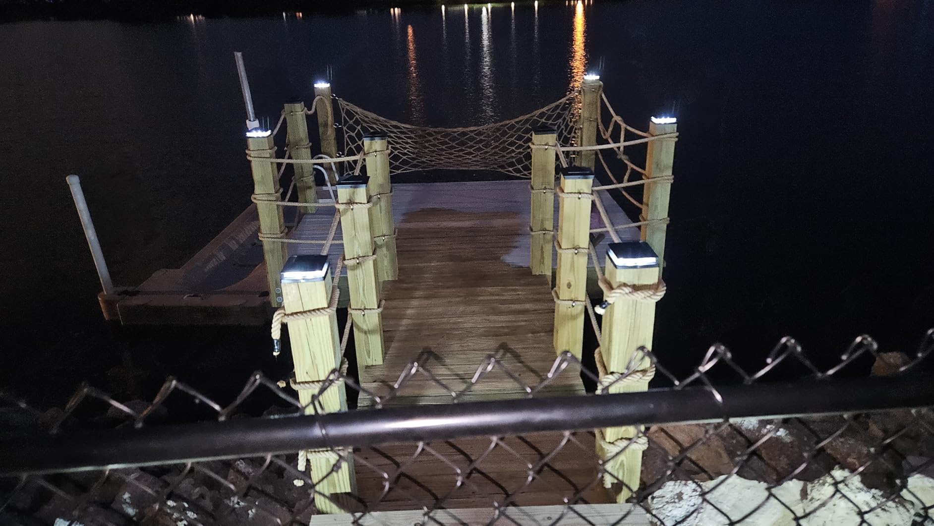 VOLISUN Solar Post Cap Light Outdoor Waterproof 12pack, Solar Fence Post Lights for 4x4 5x5 6x6 Wooden/Vinyl Post, Black Deck Post Cap Light Solar Powered with Warm White for Garden/Patio/Porch customer photo 2