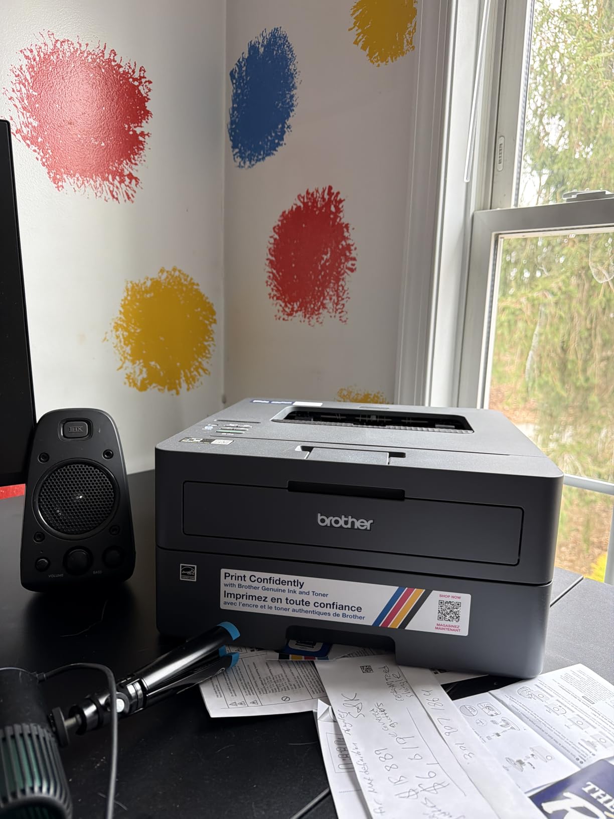 Brother HL-L2405W Wireless Compact Monochrome Laser Printer with Mobile Printing, Black & White Output | Includes Refresh Subscription Trial, Works with Alexa customer photo 1