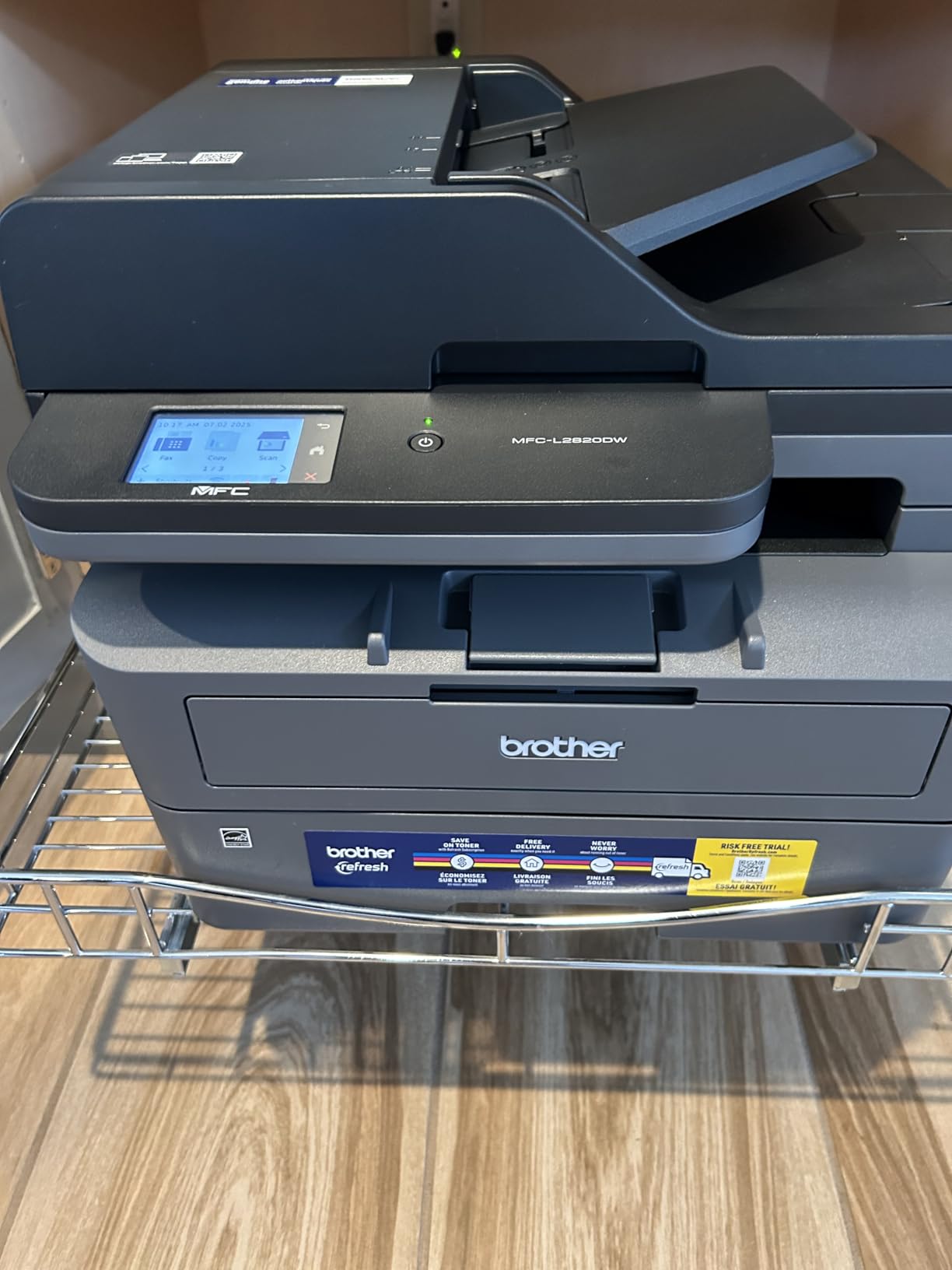 Brother MFC-L2820DW Wireless Compact Monochrome All-in-One Laser Printer with Copy, Scan and Fax, Duplex, Black & White customer photo 1