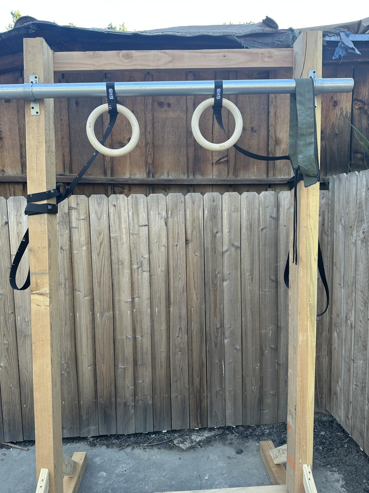 GHB Gymnastic Rings Wooden Gym Rings 1.25